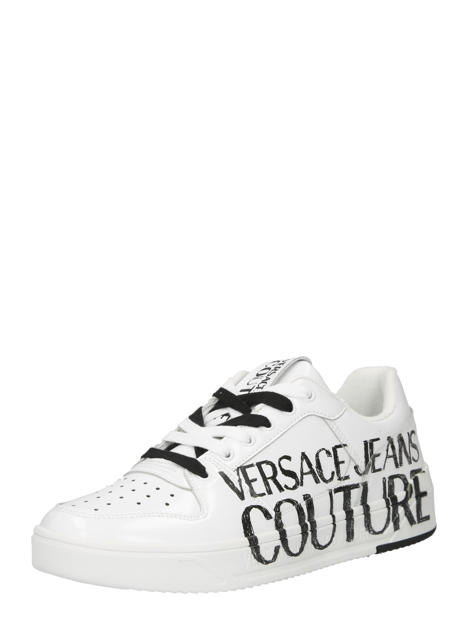 Versace Jeans Couture Rövid szárú sportcipők 'STARLIGHT'  fekete / fehér