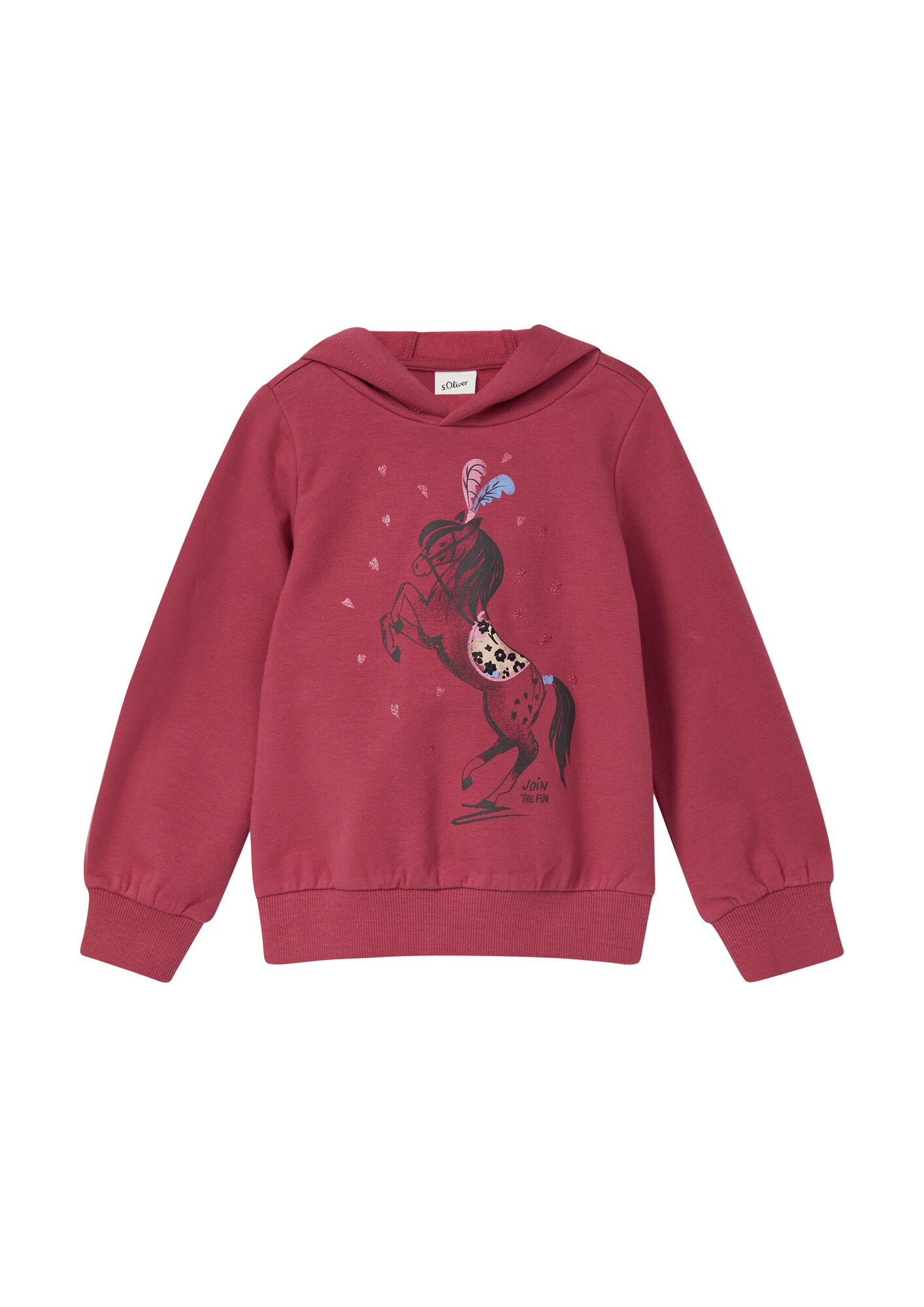 S.Oliver Sweatshirt Lichtblauw / Magenta / Oudroze / Zwart