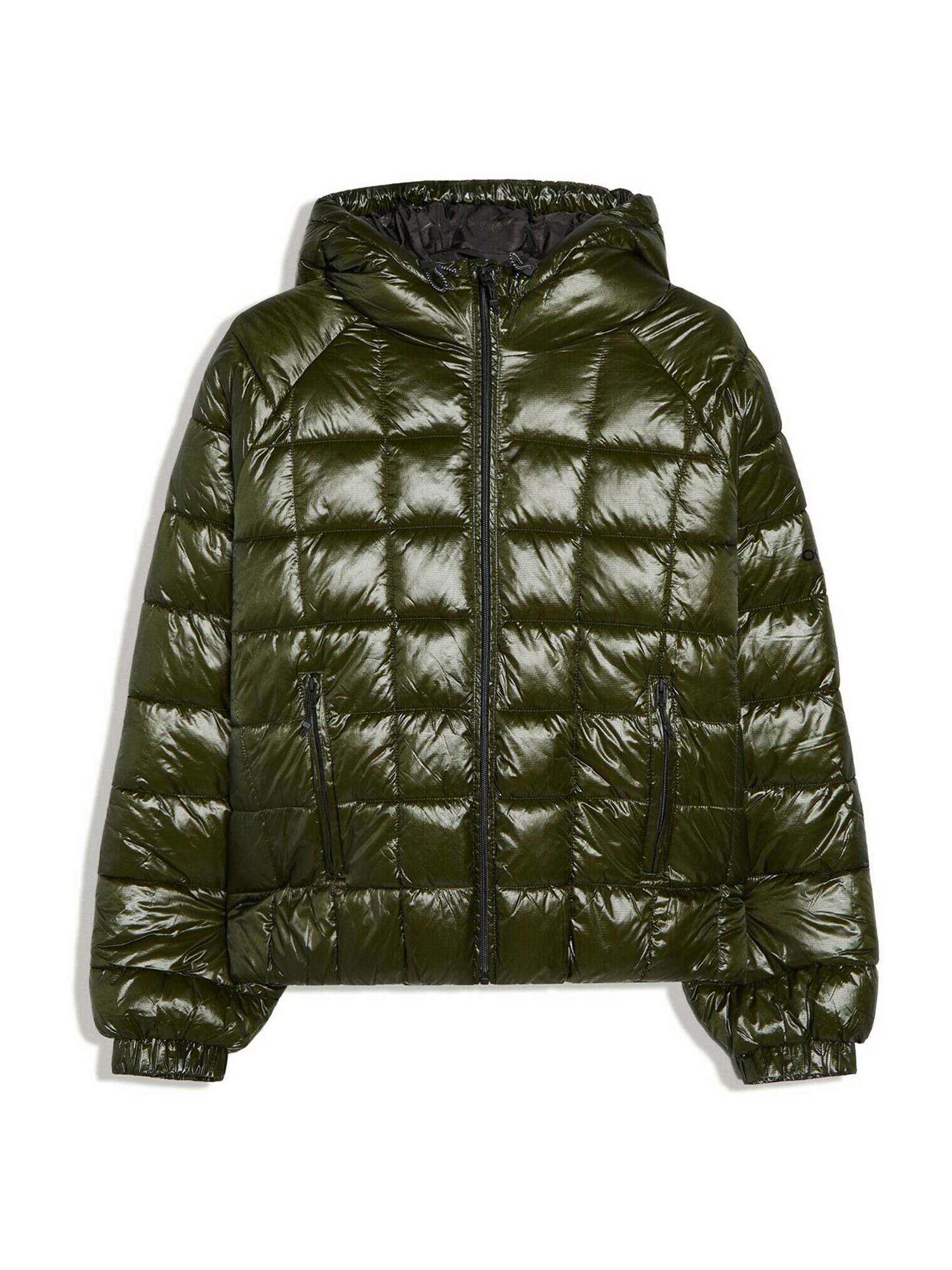 Bershka Geacă de primăvară-toamnă verde închis