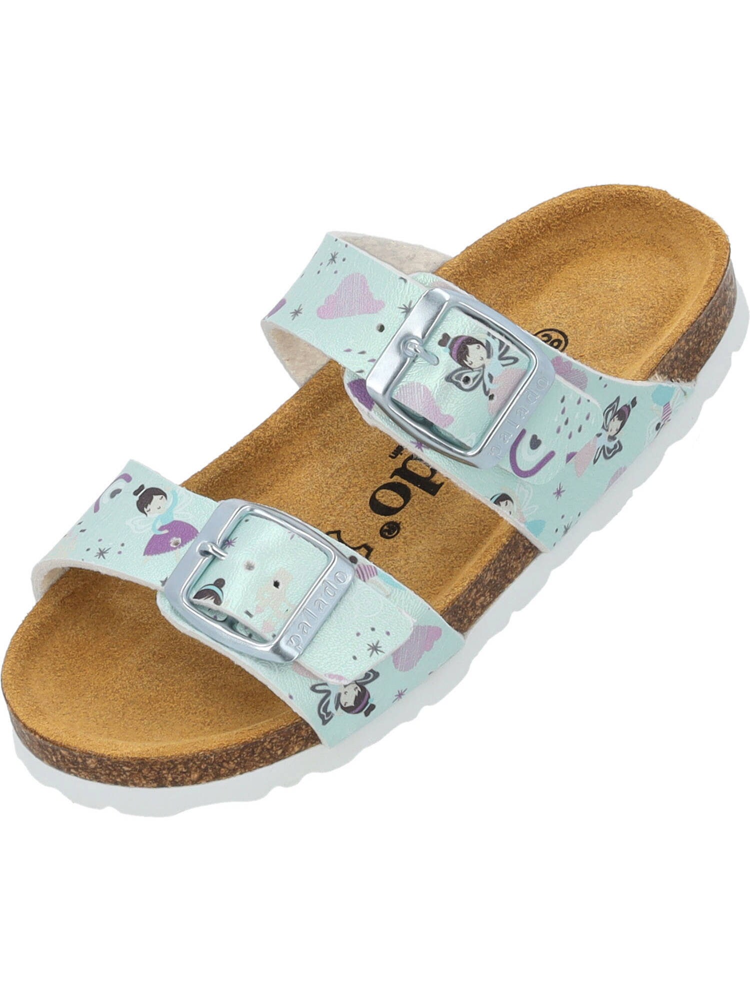 Palado Pantofi deschiși Samos G  albastru aqua / gri / lila / roz