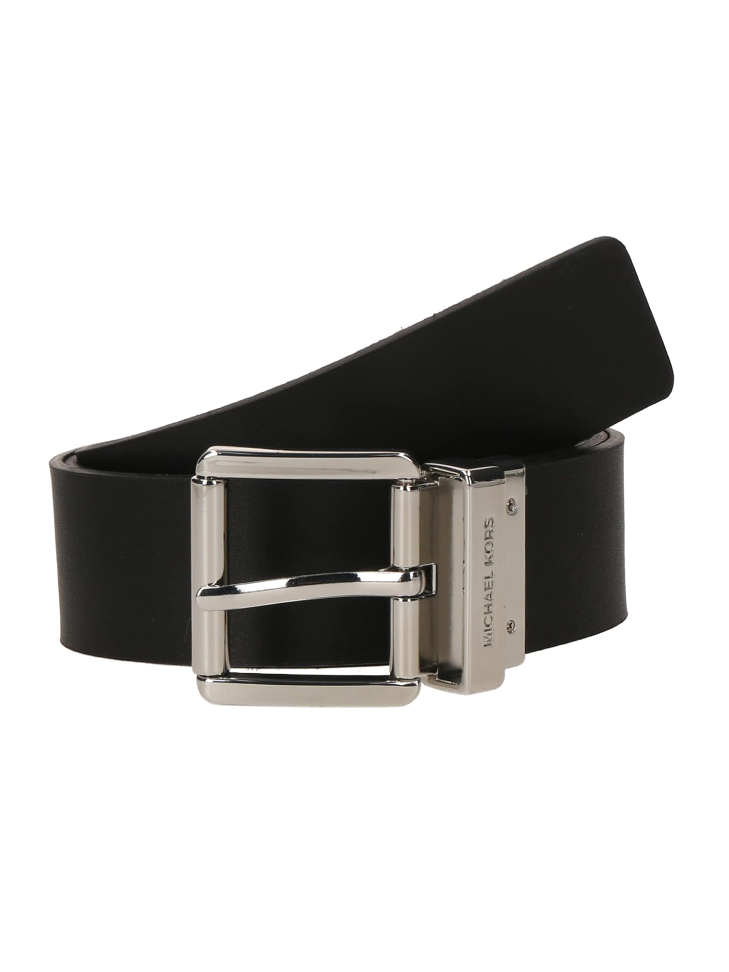 MICHAEL Michael Kors Curea  gri metalic / negru
