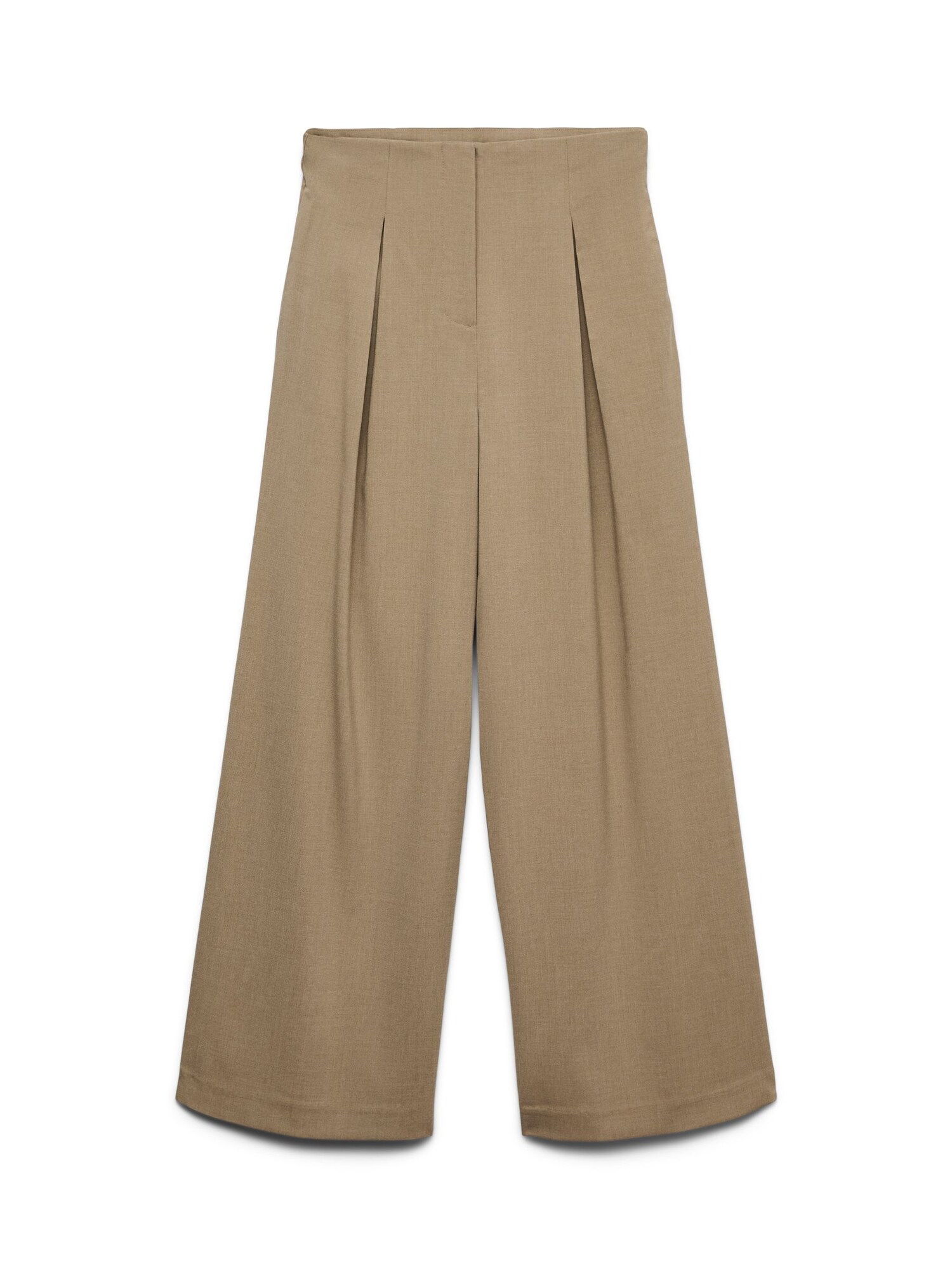 VERO MODA Pantalón plisado 'AWAyah' beige oscuro