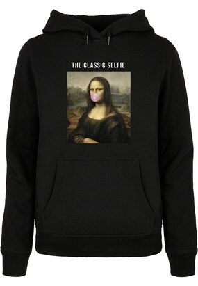 Merchcode Sweatshirt ‘Apoh – Da Vinci Selfie’ Beige / Donkerbruin / Zwart / Offwhite