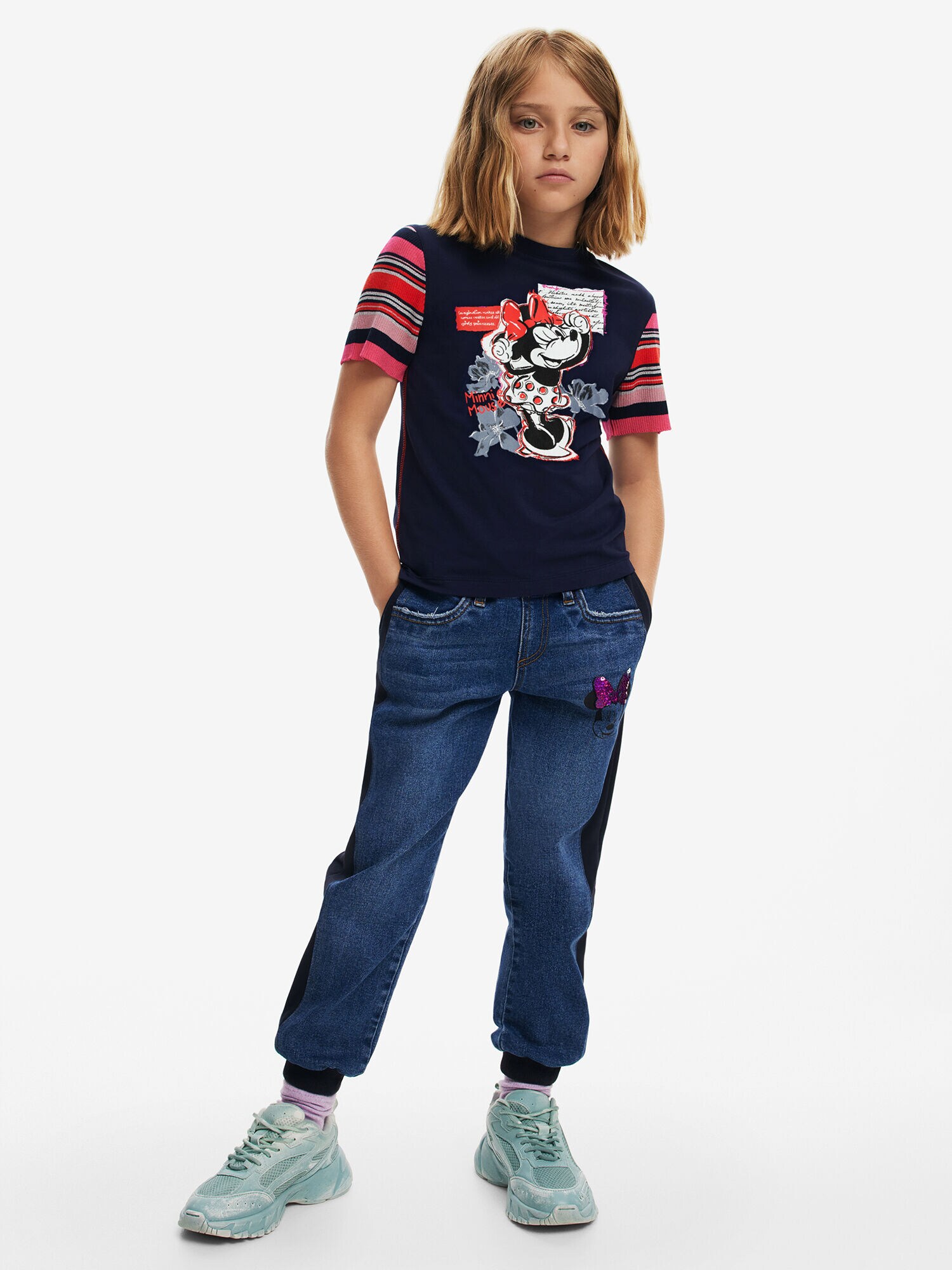 Desigual Póló 'Minnie Mouse'  kék / vegyes színek / piros termék 2. képe