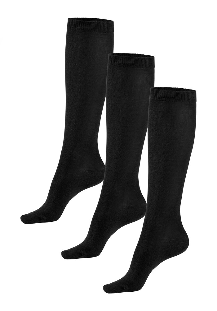 BENCH Kniestrümpfe Damen Größe 35/38 schwarz