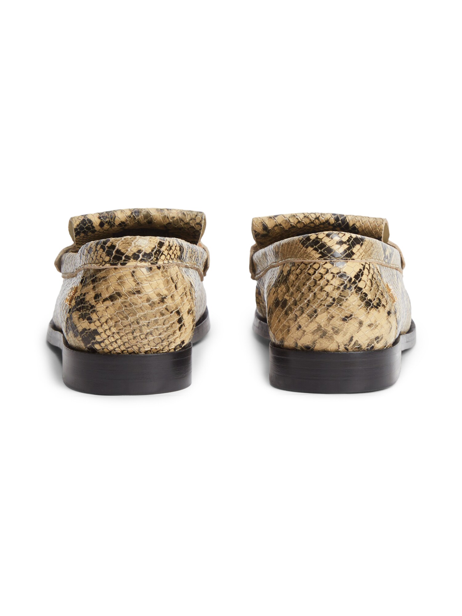 TOMMY HILFIGER Mocasines 'Snake Print Tassel'  beige / negro – imagen 4