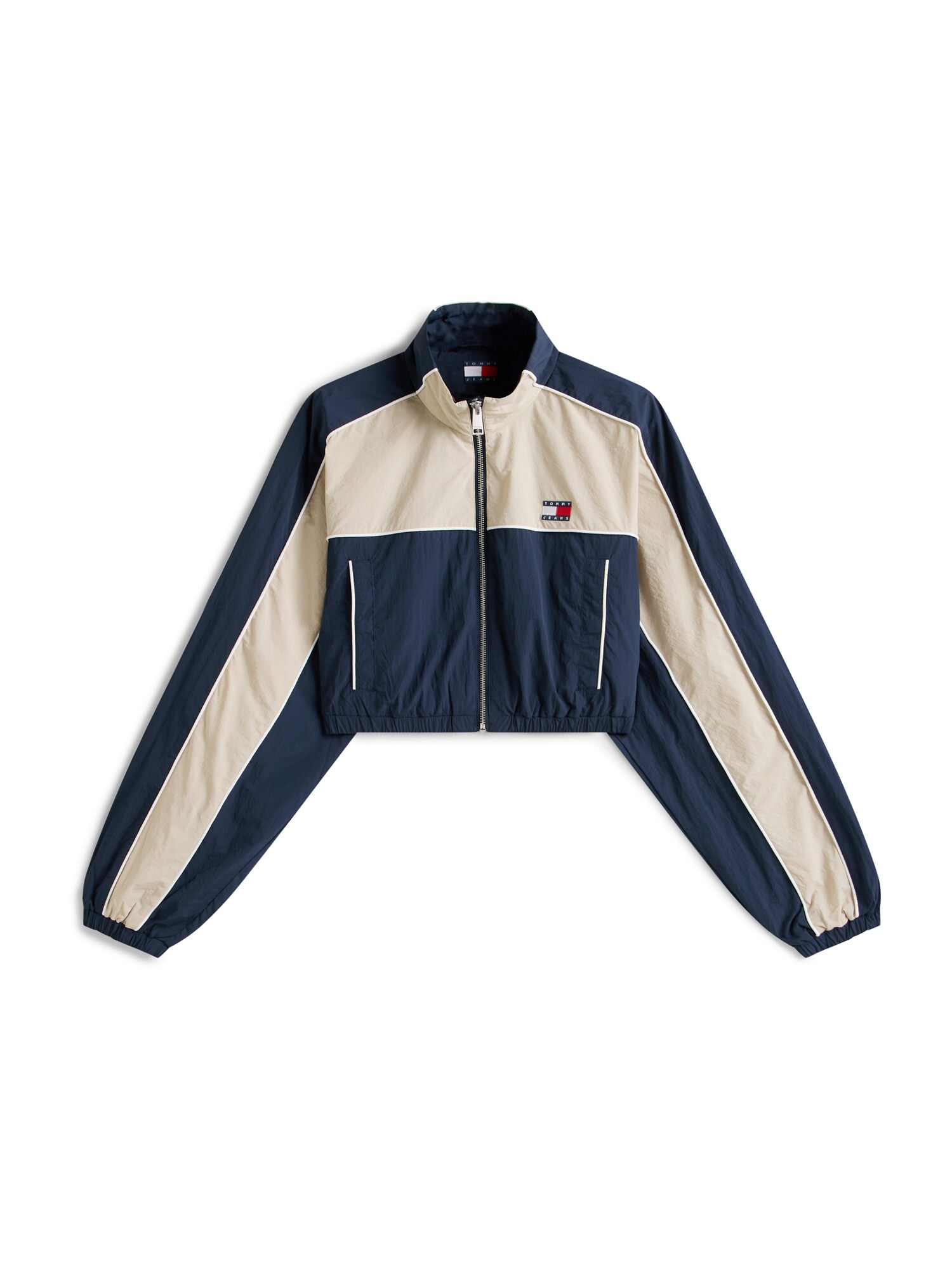 Tommy Jeans Geacă de primăvară-toamnă  ecru / albastru / roșu / alb