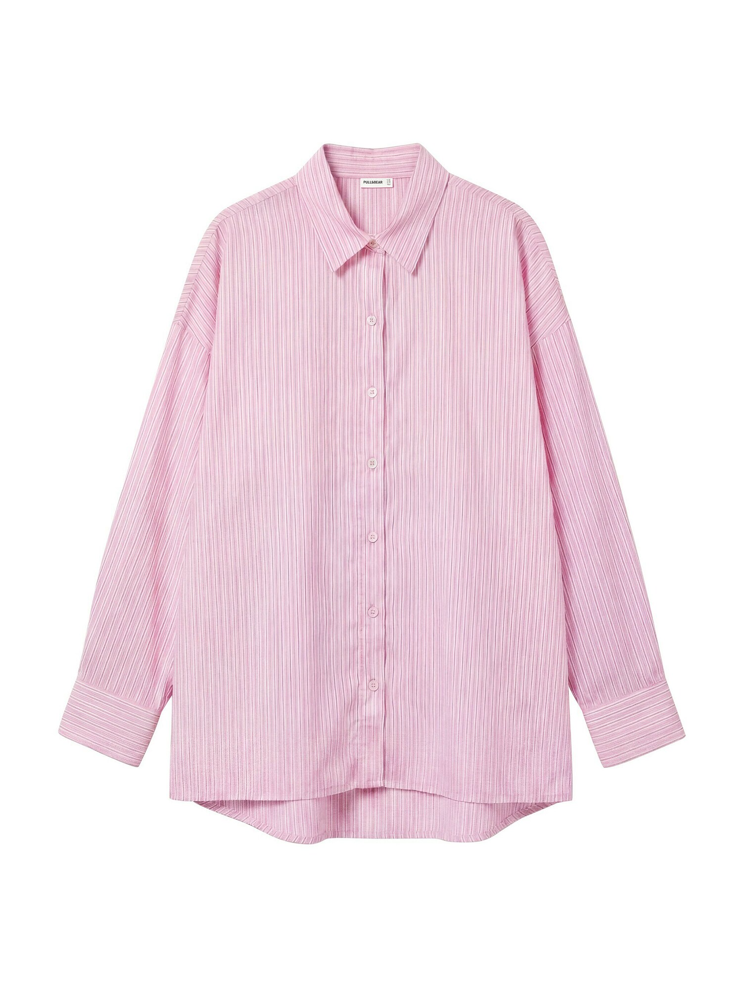Pull&Bear Bluză bleumarin / roz deschis / alb
