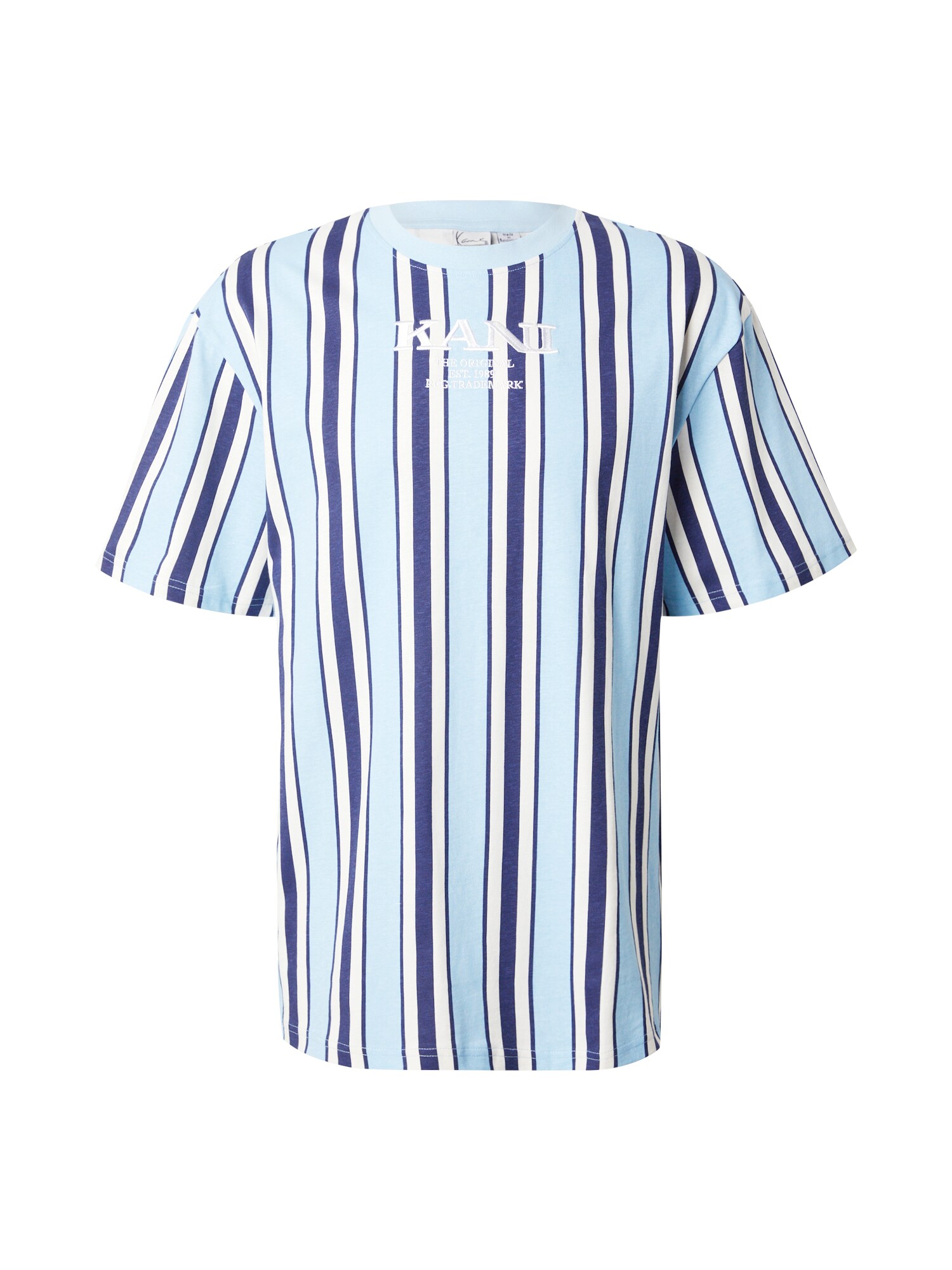 Karl Kani Tricou  bleumarin / albastru deschis / alb