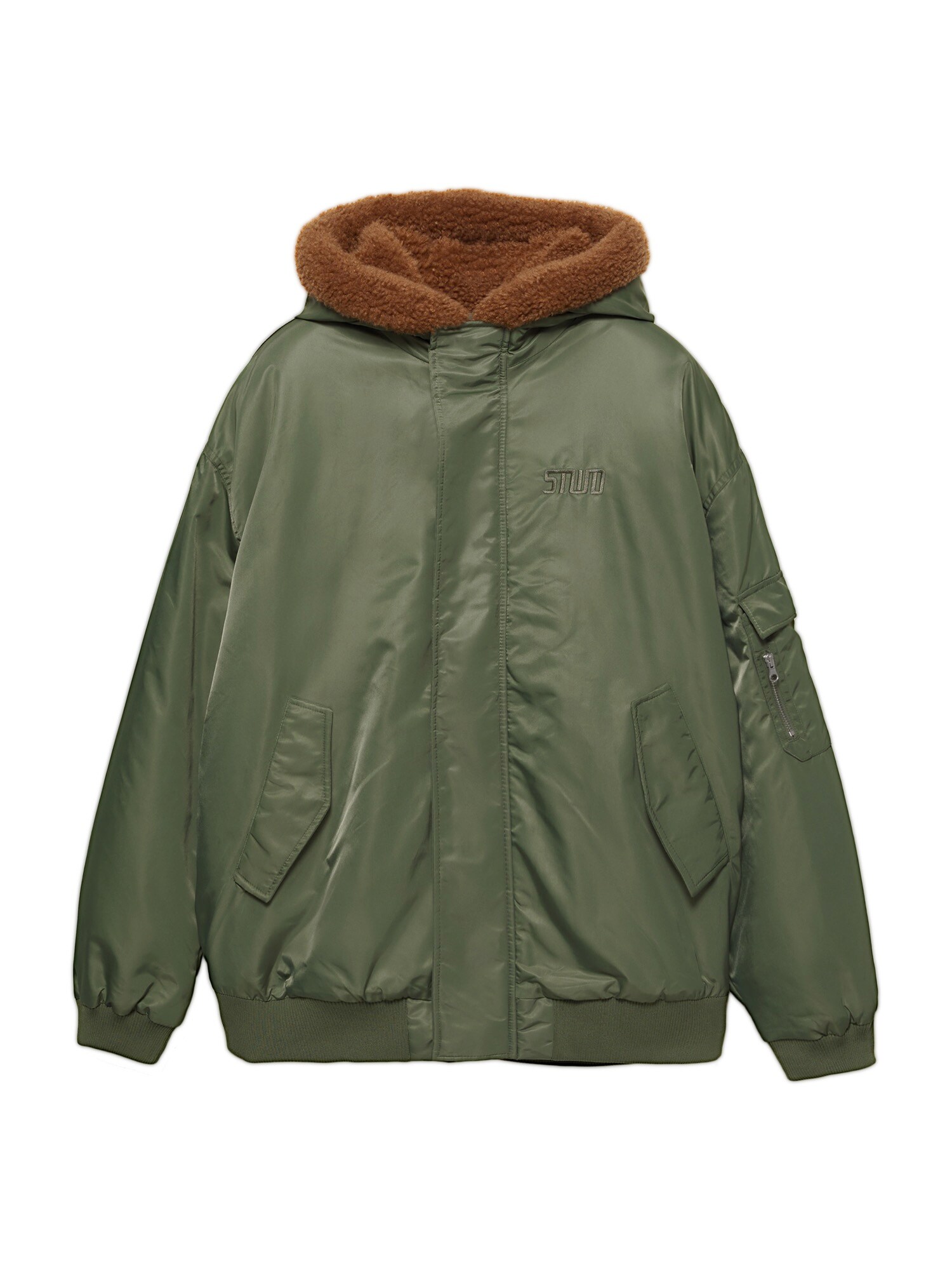 Pull&Bear Geacă de iarnă  oliv