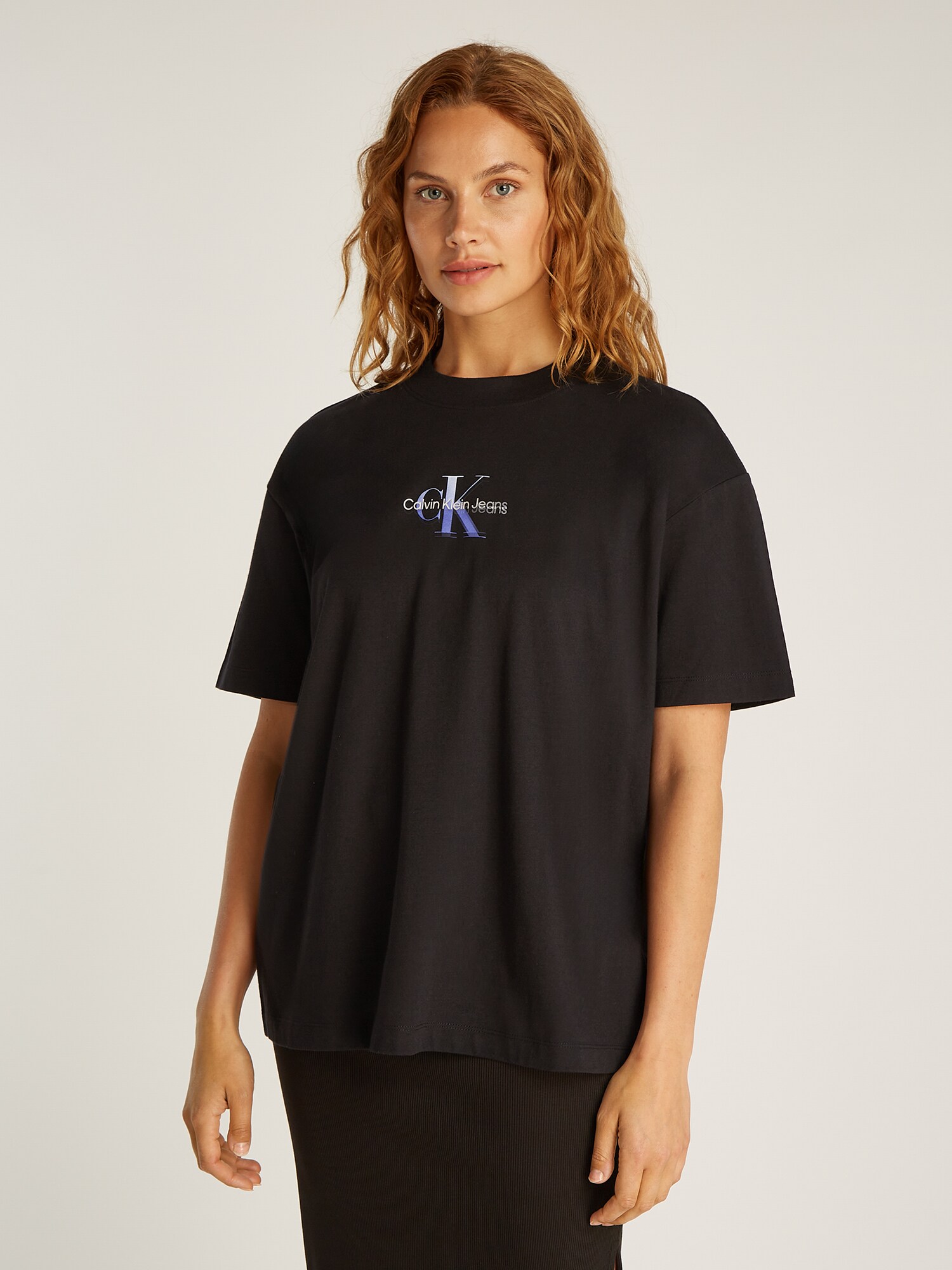 Calvin Klein Jeans Póló  világoskék / fekete / fehér termék 2. képe