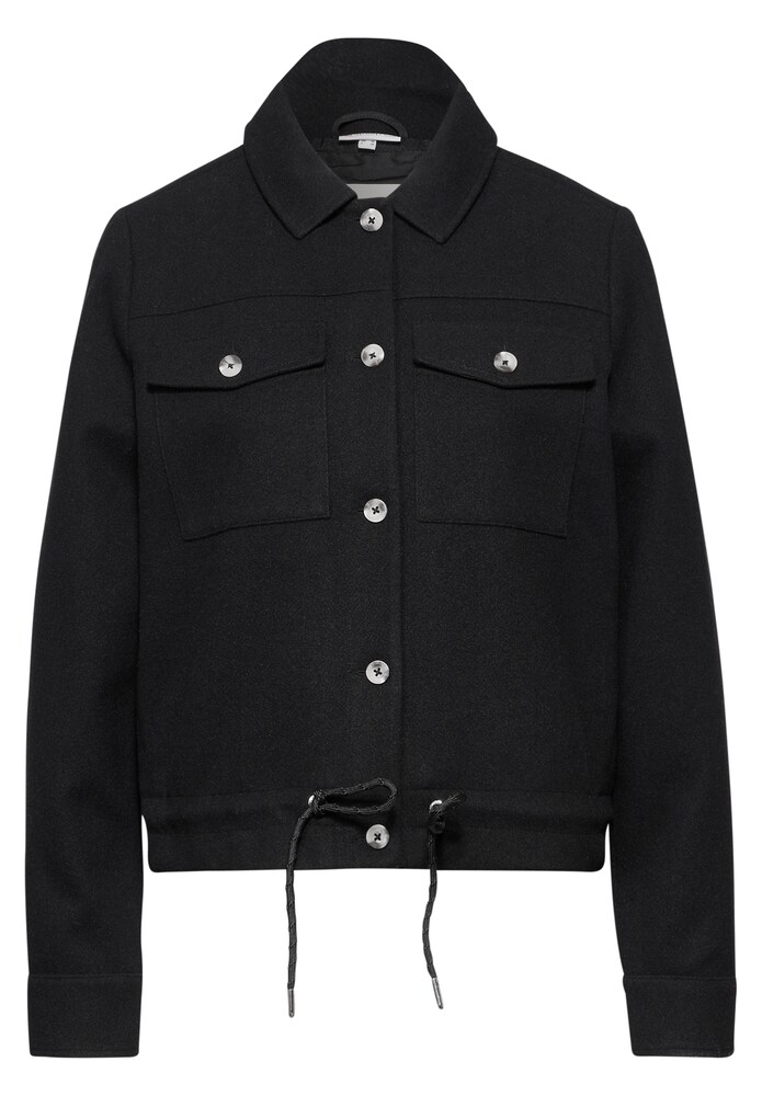 STREET ONE Jacke in Wolloptik Damen Größe XXL schwarz