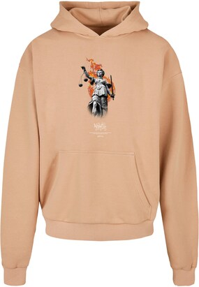 MJ Gonzales Sweatshirt ‘Justitia’ Beige / Geel / Karmijnrood / Zwart / Wit