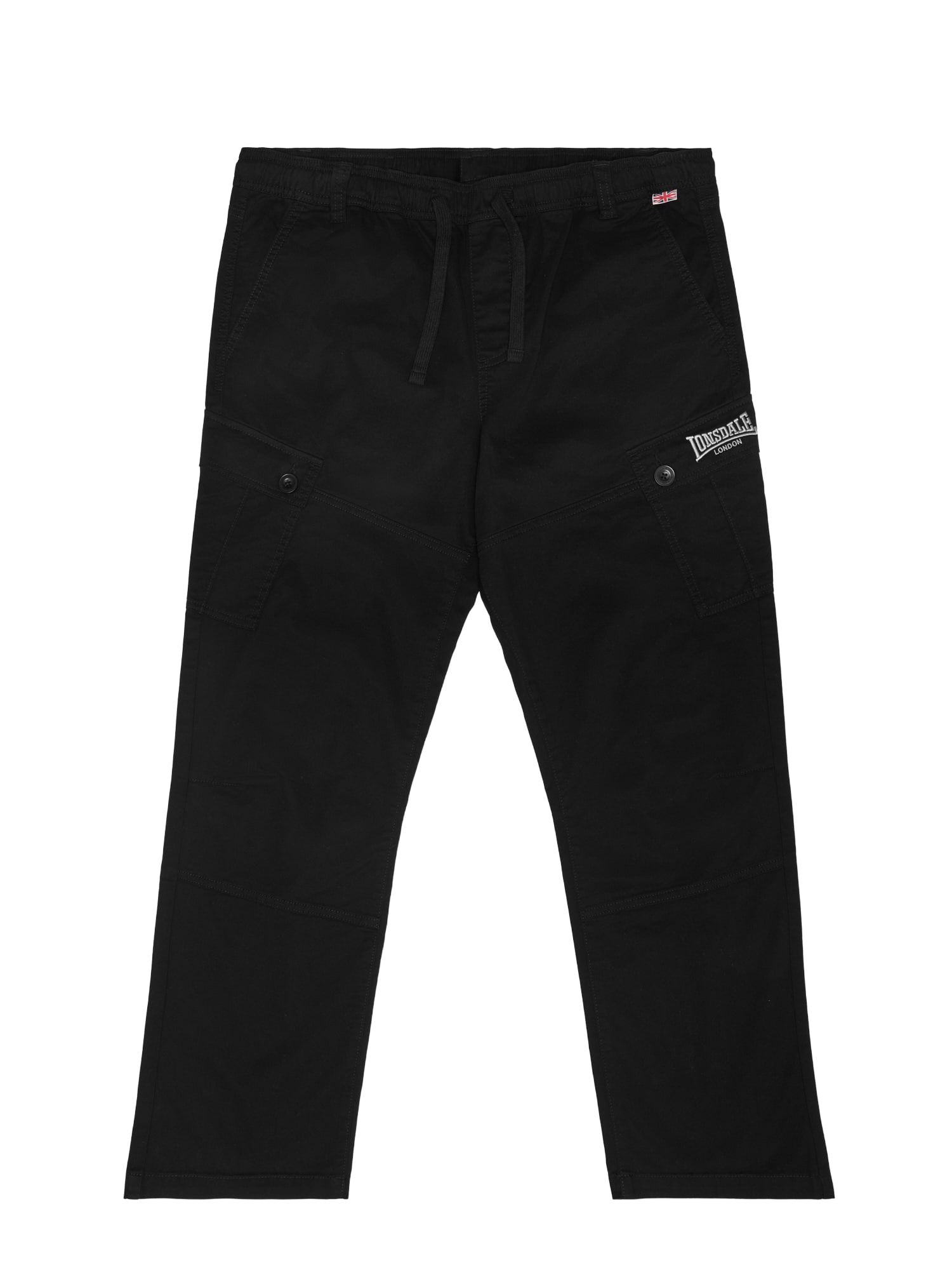 LONSDALE Pantaloni cu buzunare Lynemouth negru