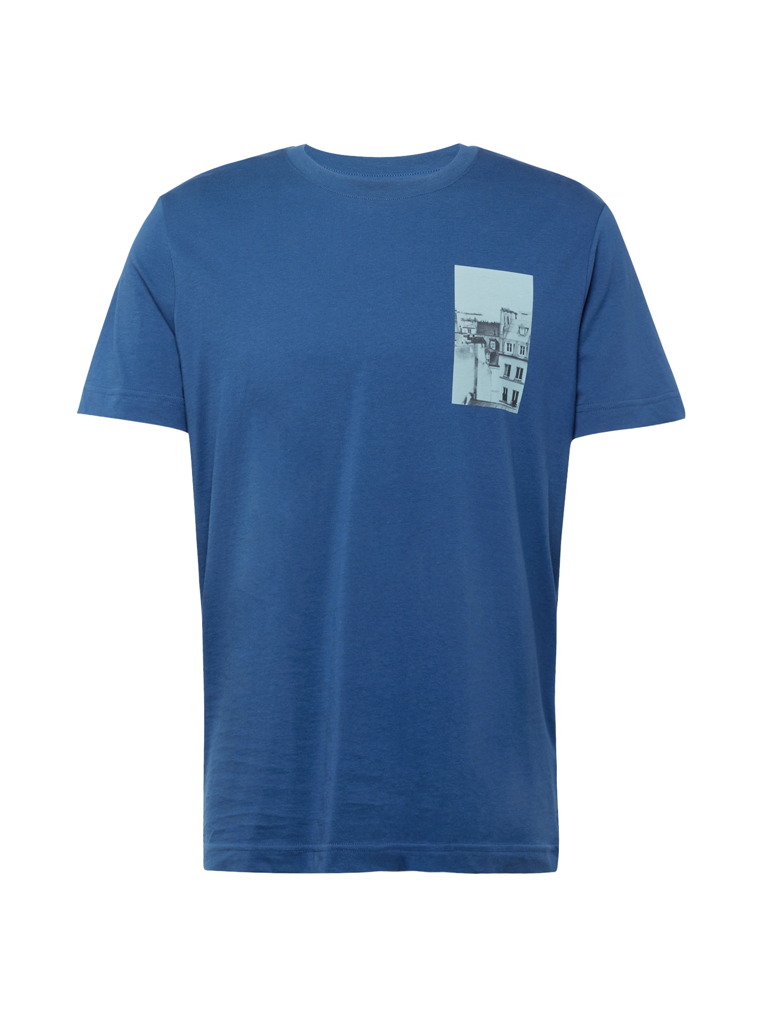 ESPRIT Тениска  лазурно синьо / светлосиньо