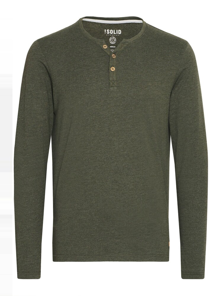 !Solid Rundhalsshirt 'Volko' Herren Größe L oliv