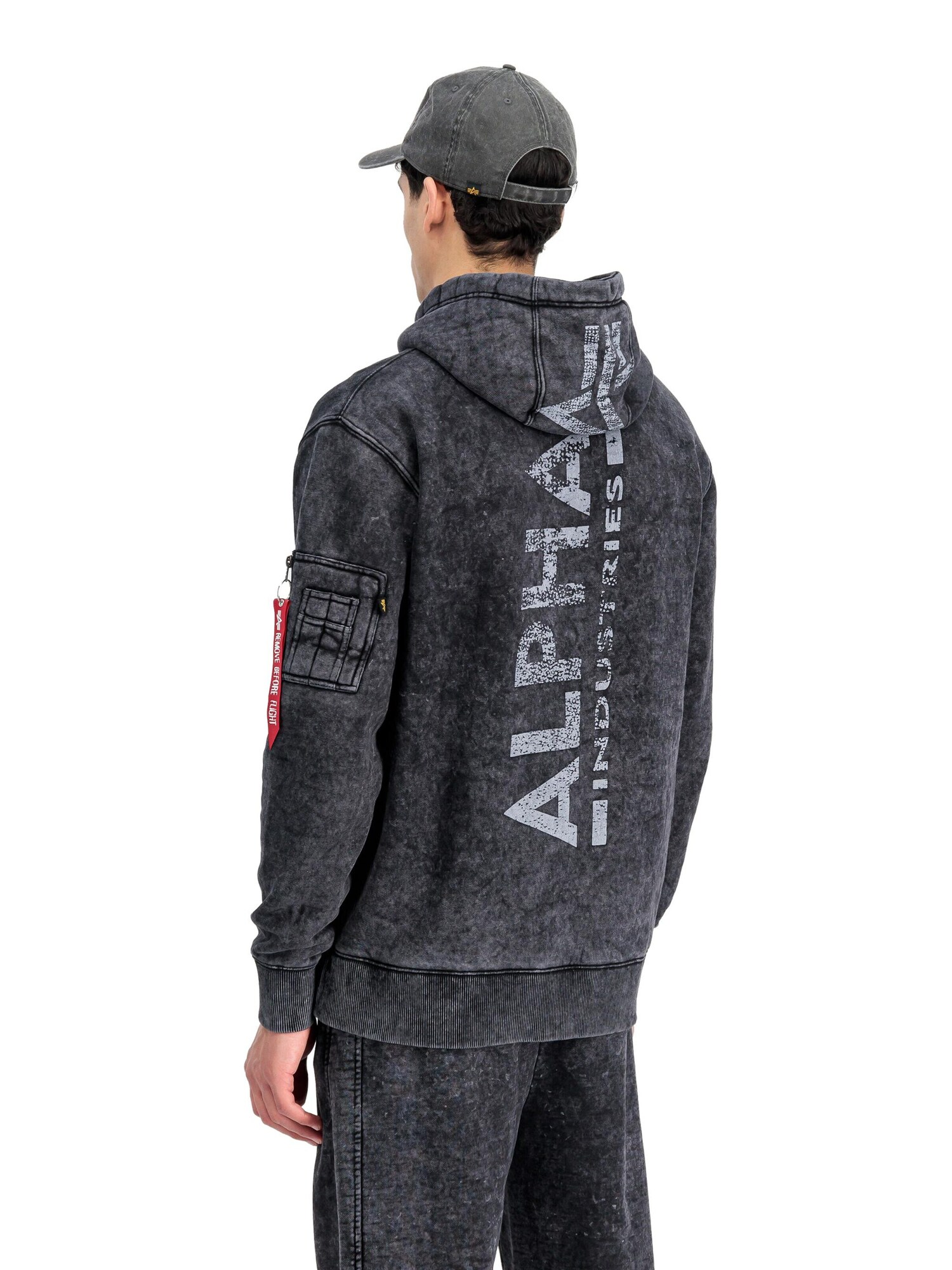 ALPHA INDUSTRIES Sudadera 'Vintage'  negro – imagen 4