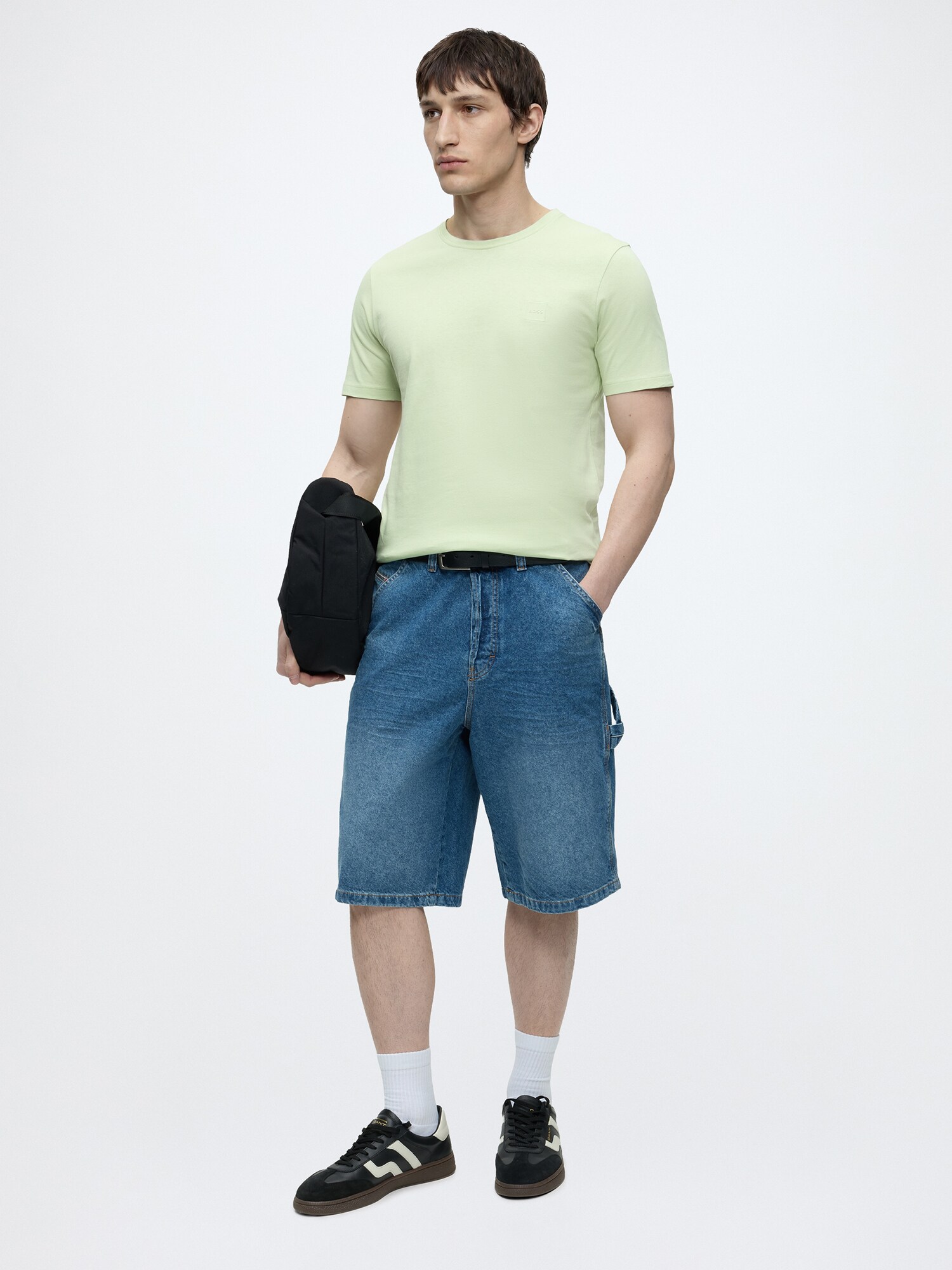 BOSS Camiseta 'Tales'  verde pastel – imagen 4