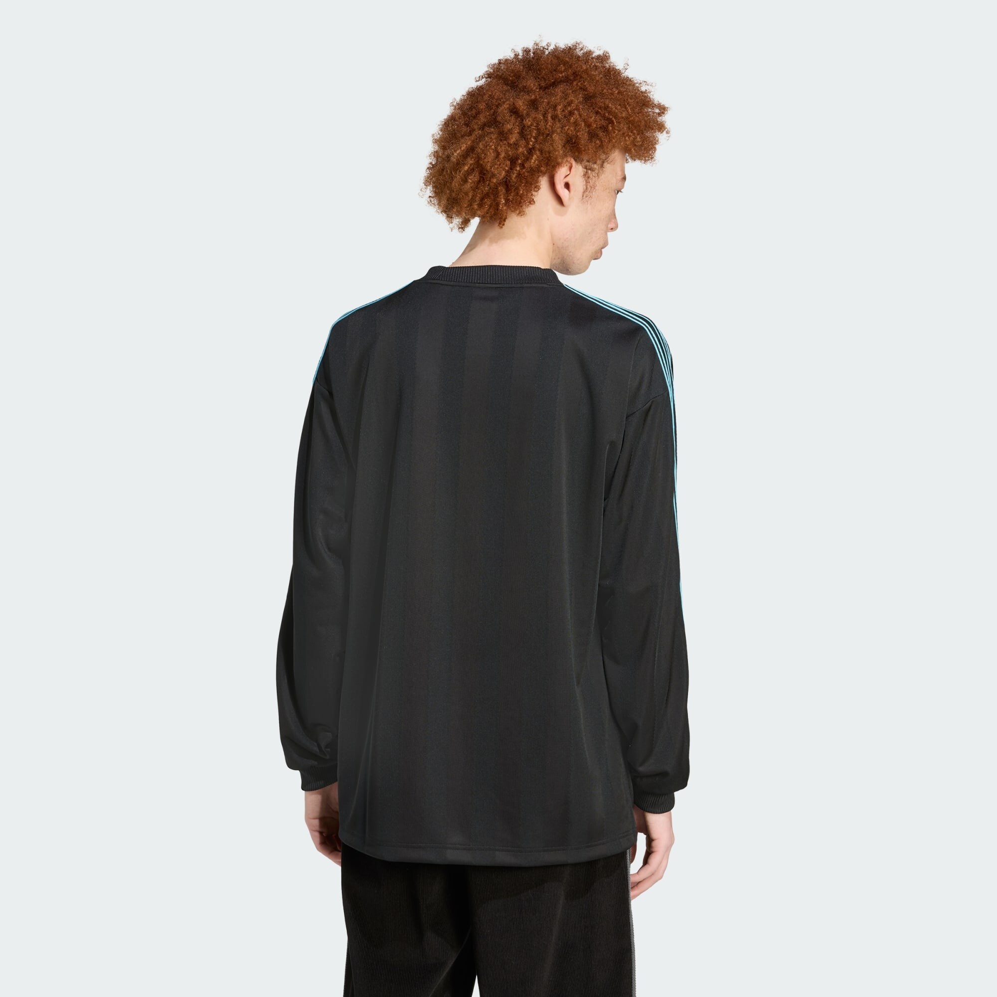 ADIDAS ORIGINALS Tričko 'Long Sleeve' azúrová / čierna (obrázok 3)