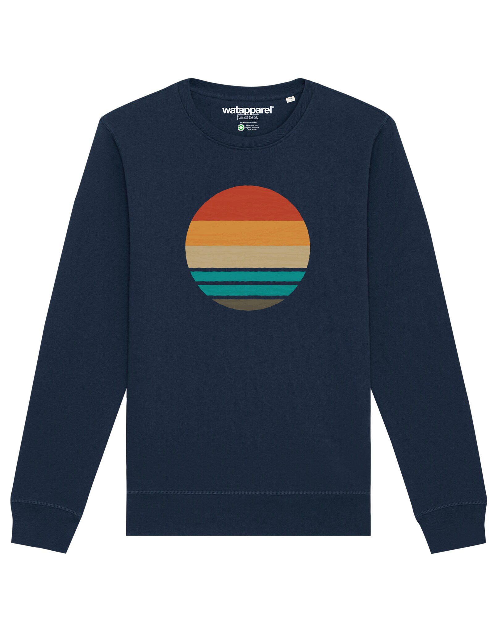 Thumbnail - Sweatshirt ' Retro Sunset Ocean '
