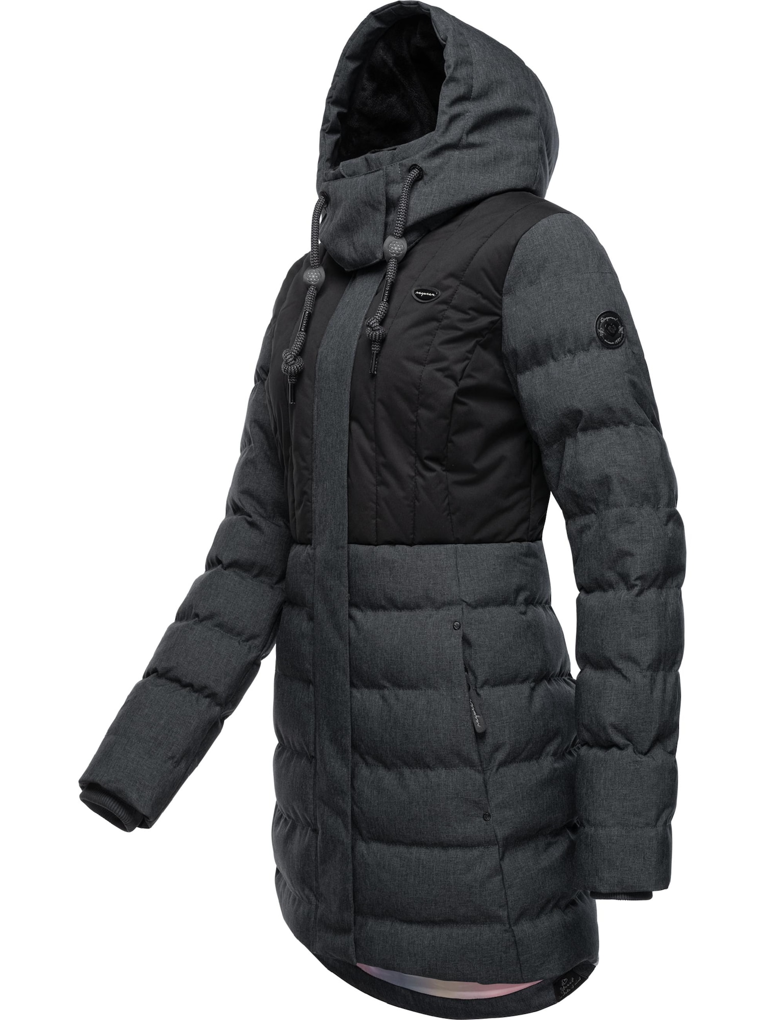Ragwear Téli parka 'Ashanta'  sötétszürke / fekete termék 2. képe