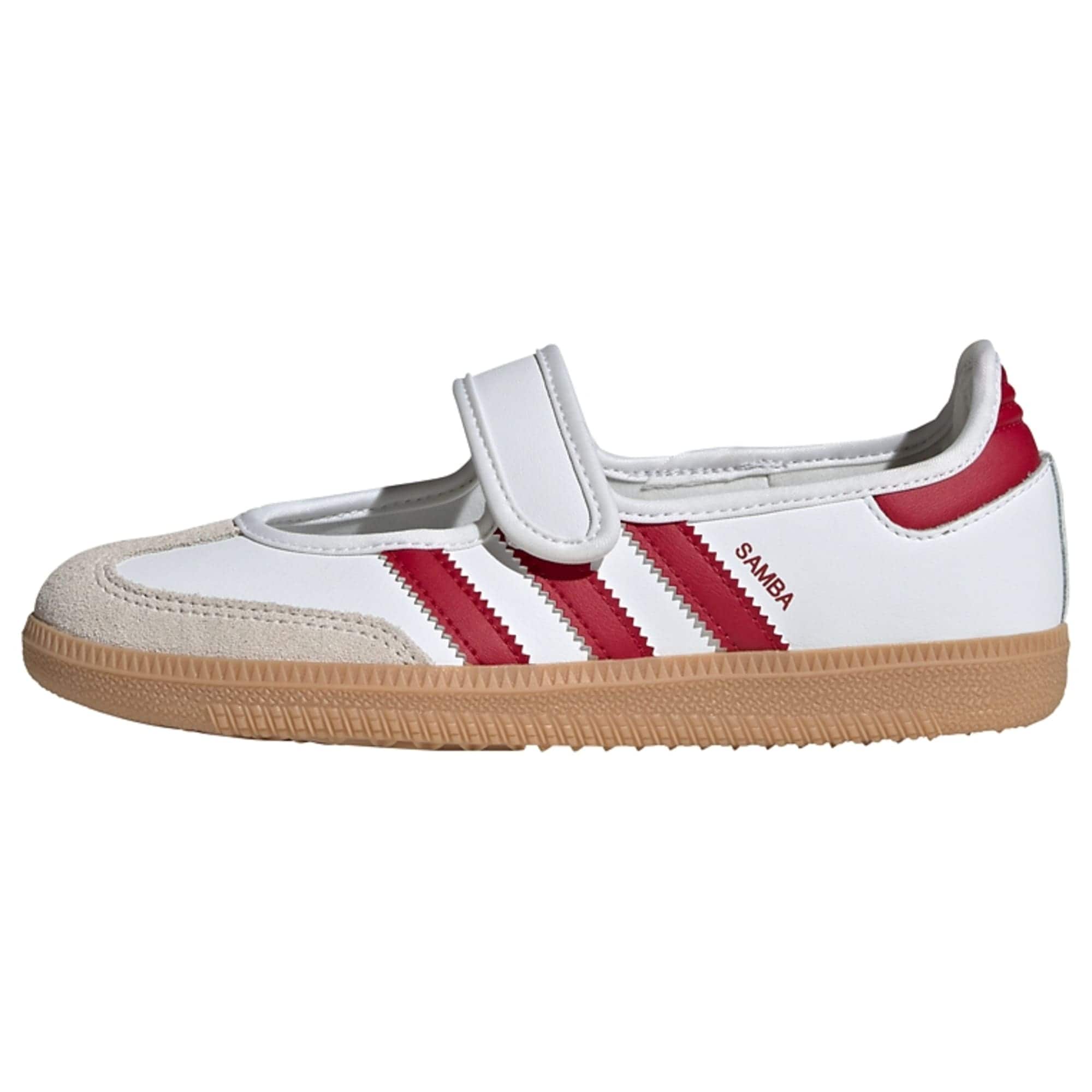 ADIDAS ORIGINALS Baleríny 'Samba'  sivobéžová / červená / biela
