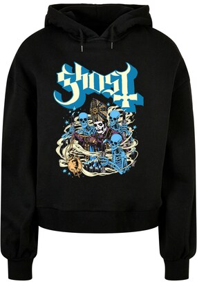 Merchcode Sweatshirt ‘Ghost – Thurrible And Friends’ Blauw / Lichtgeel / Zwart