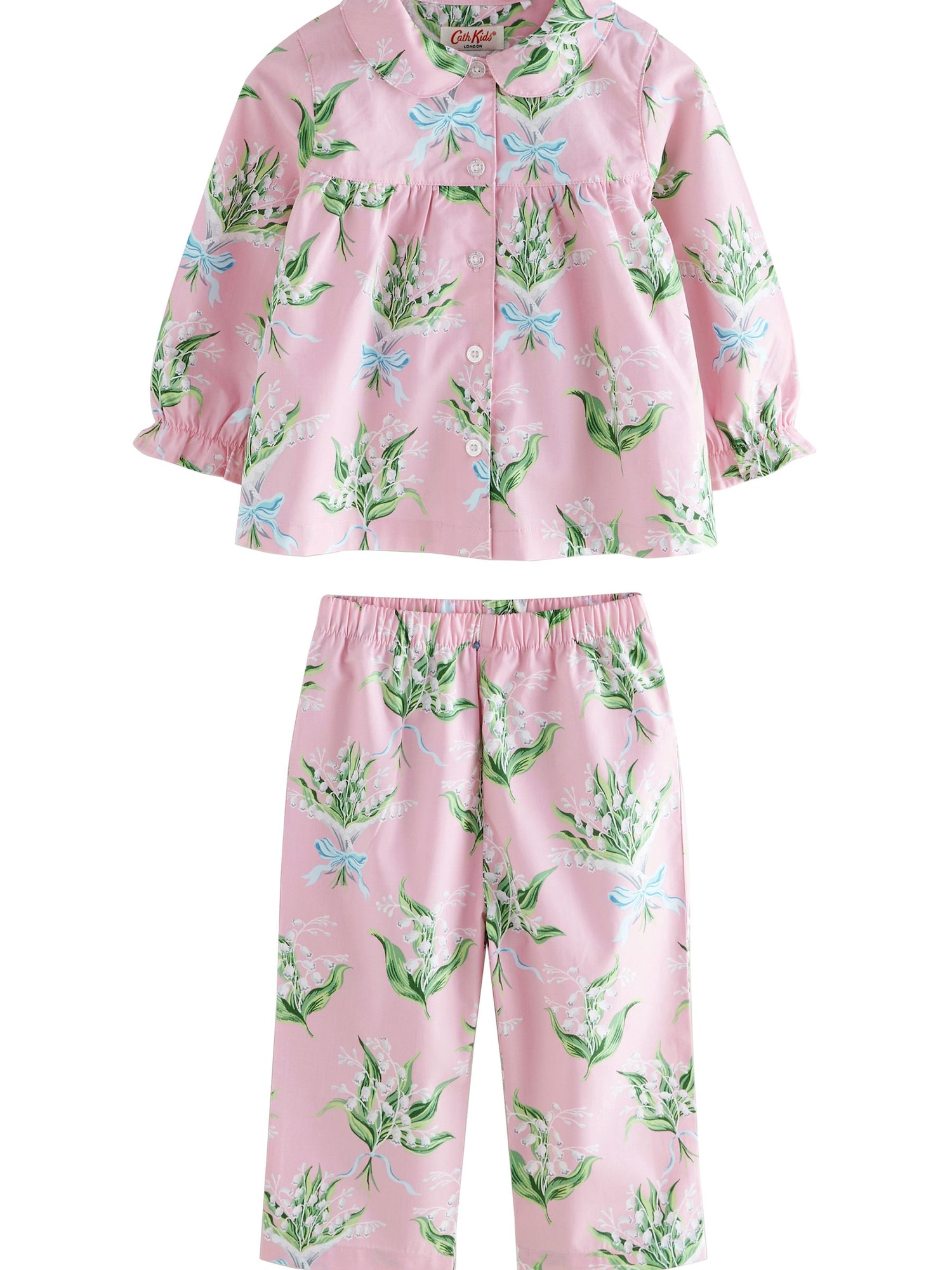 Next Pijamale Cath Kidston  albastru deschis / verde / roz / alb