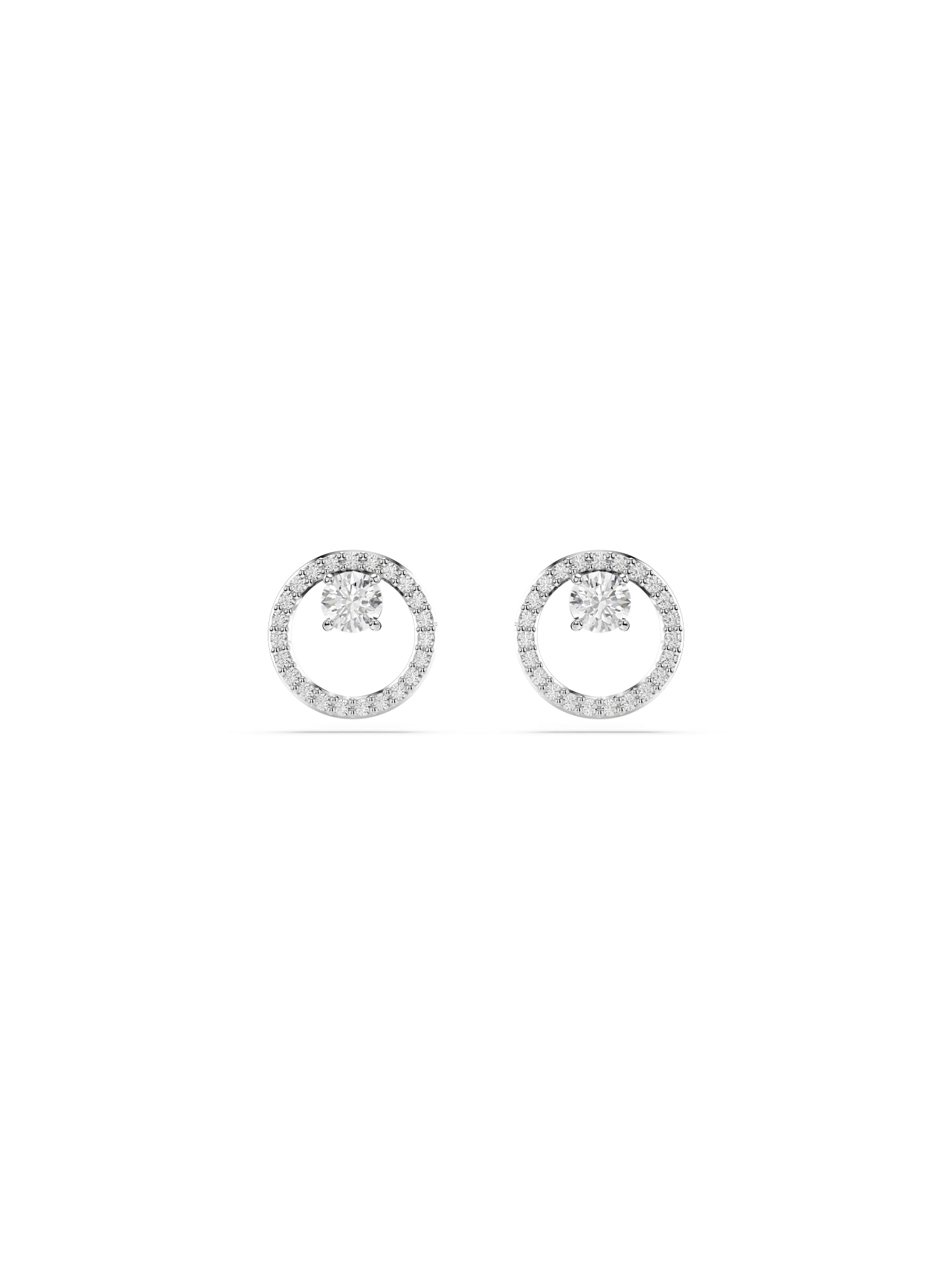 Swarovski Cercei Constella  argintiu / transparent