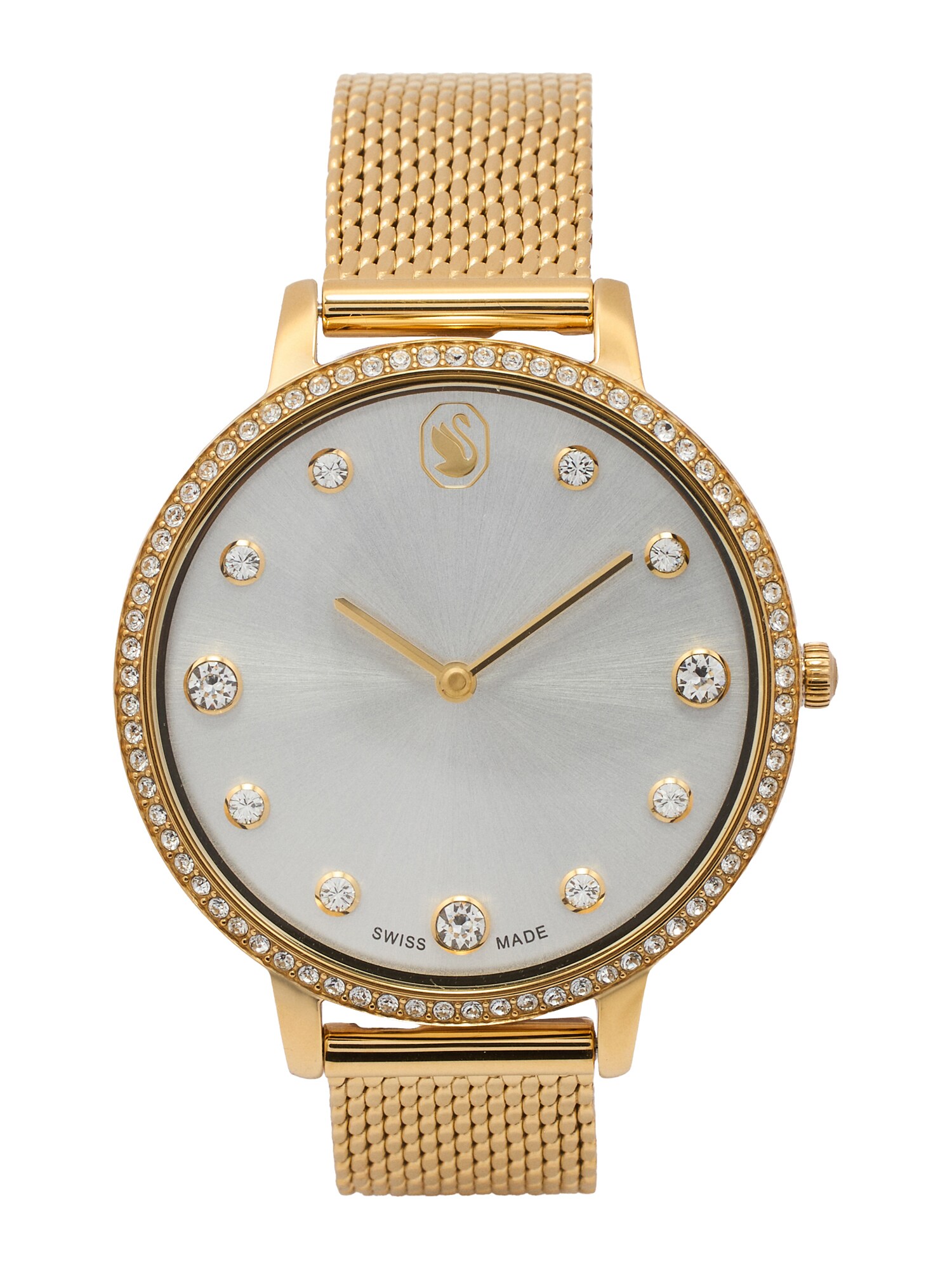 Swarovski Ceas analogic  auriu / alb