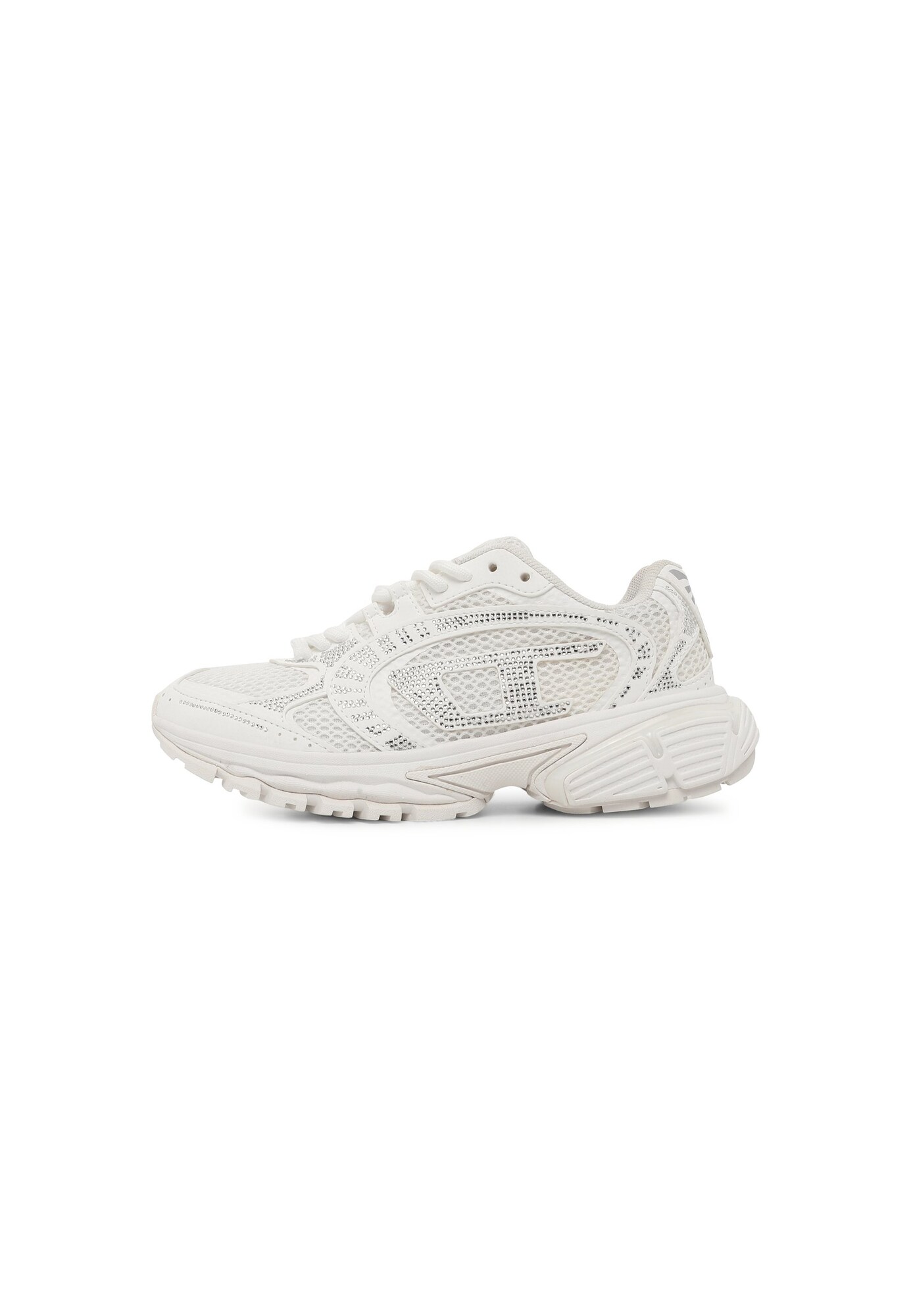 DIESEL Sneaker low S-PRO-V-DENSE argintiu / alb