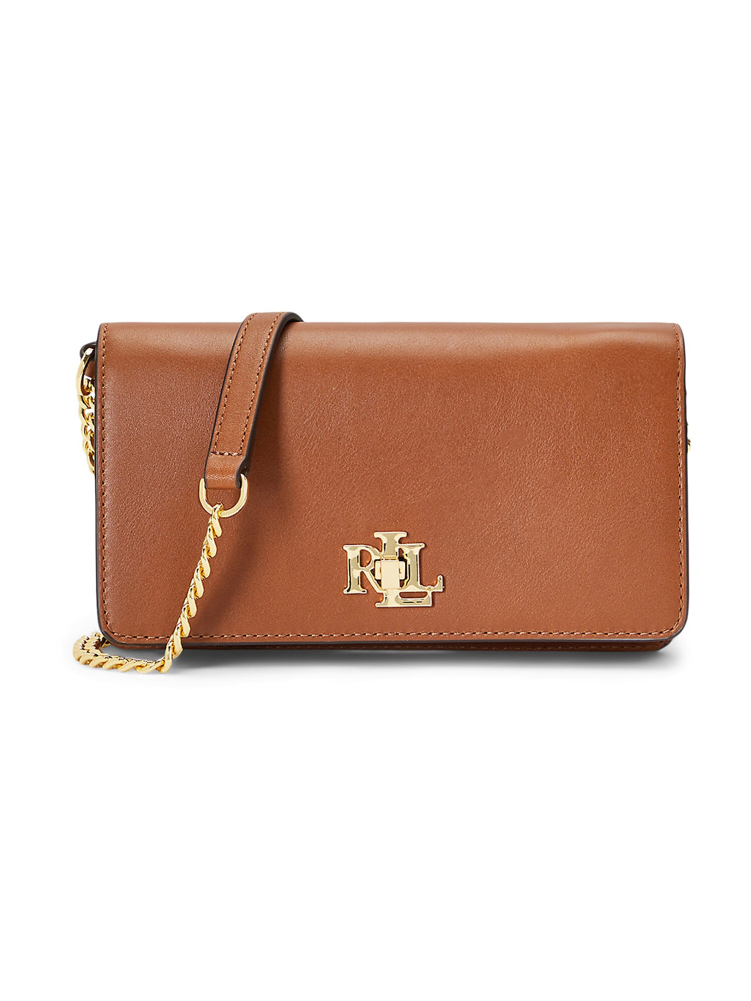 Lauren Ralph Lauren Listová kabelka  karamelová / zlatá