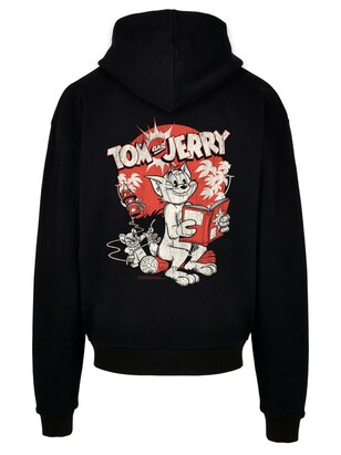 F4NT4STIC Sweatshirt ‘Tom And Jerry Rocket Prank’ Rood / Zwart / Wit