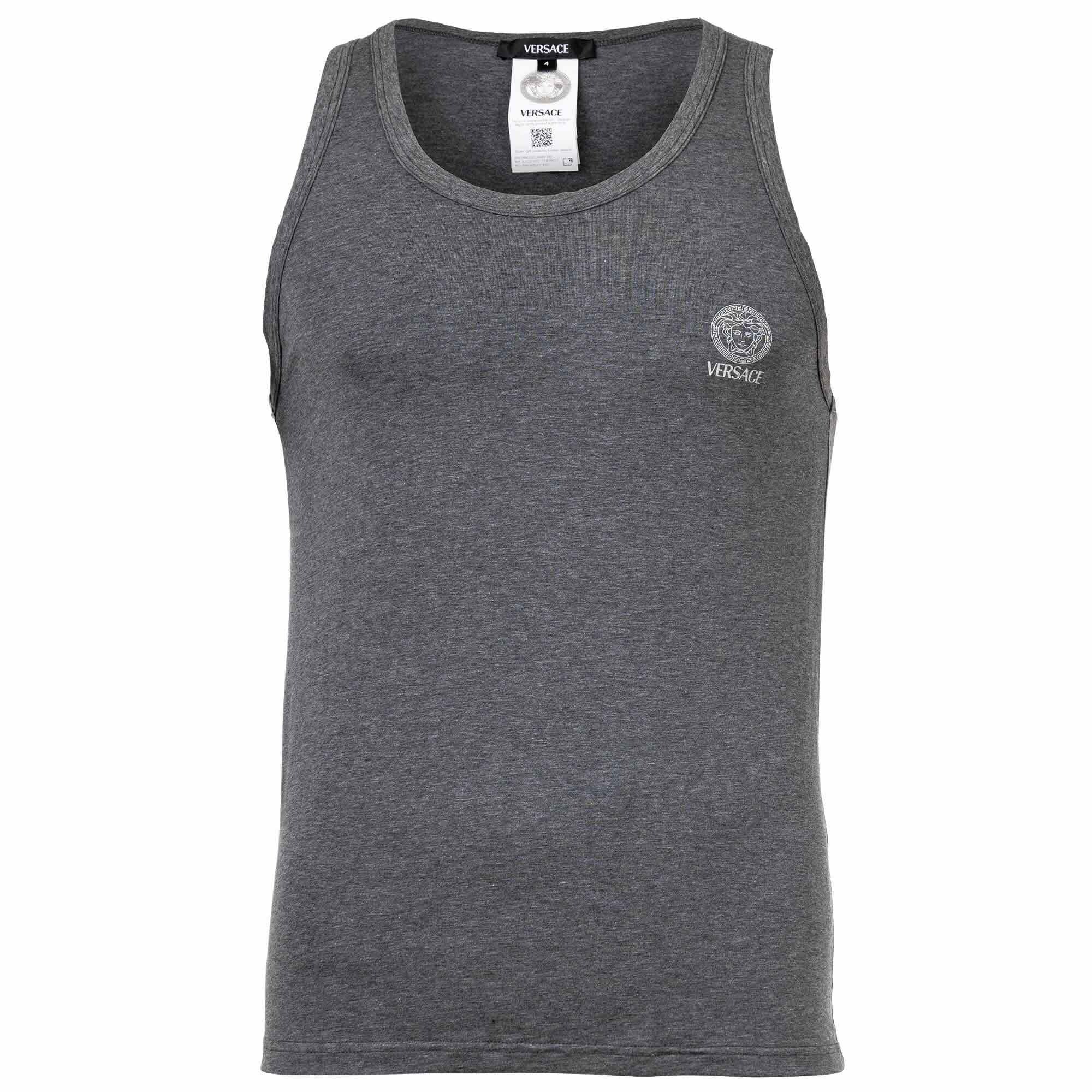 VERSACE Camiseta térmica  gris oscuro