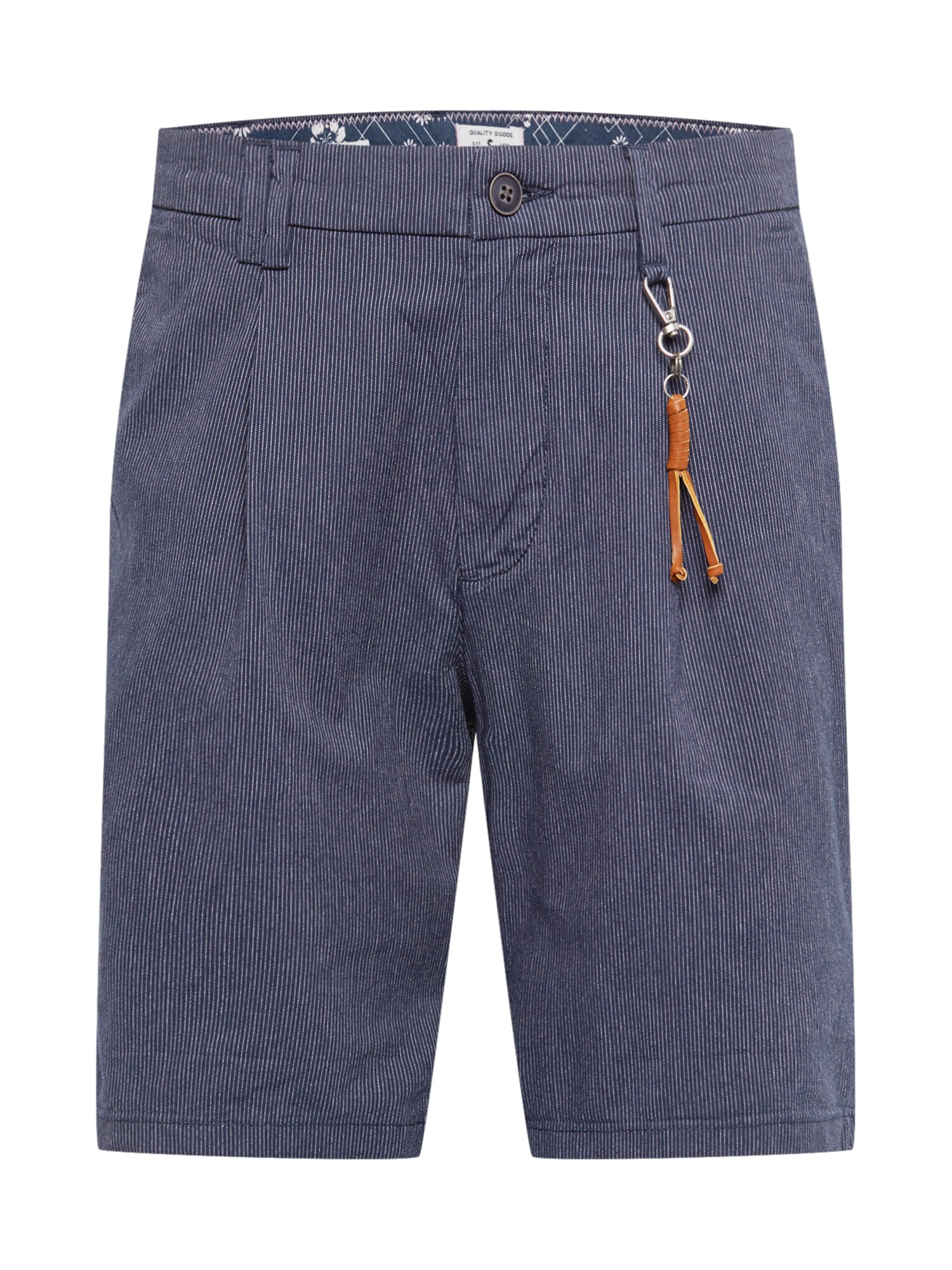 JACK & JONES Pantaloni eleganți JJMilton  albastru închis / alb