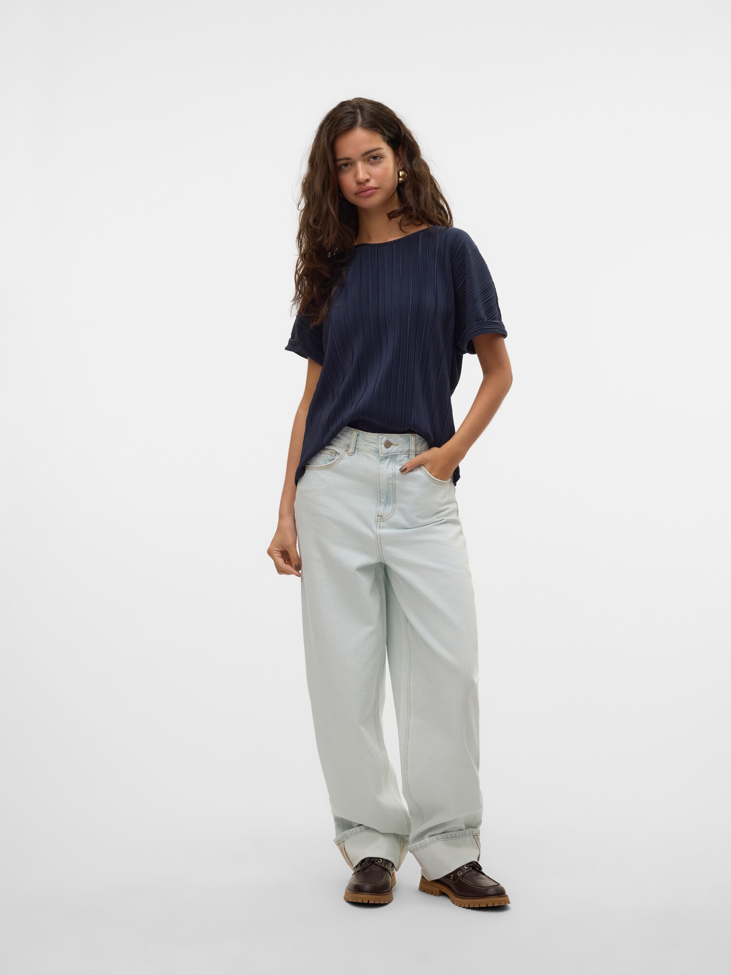 VERO MODA Blúz 'VMAurora'  tengerészkék termék 2. képe