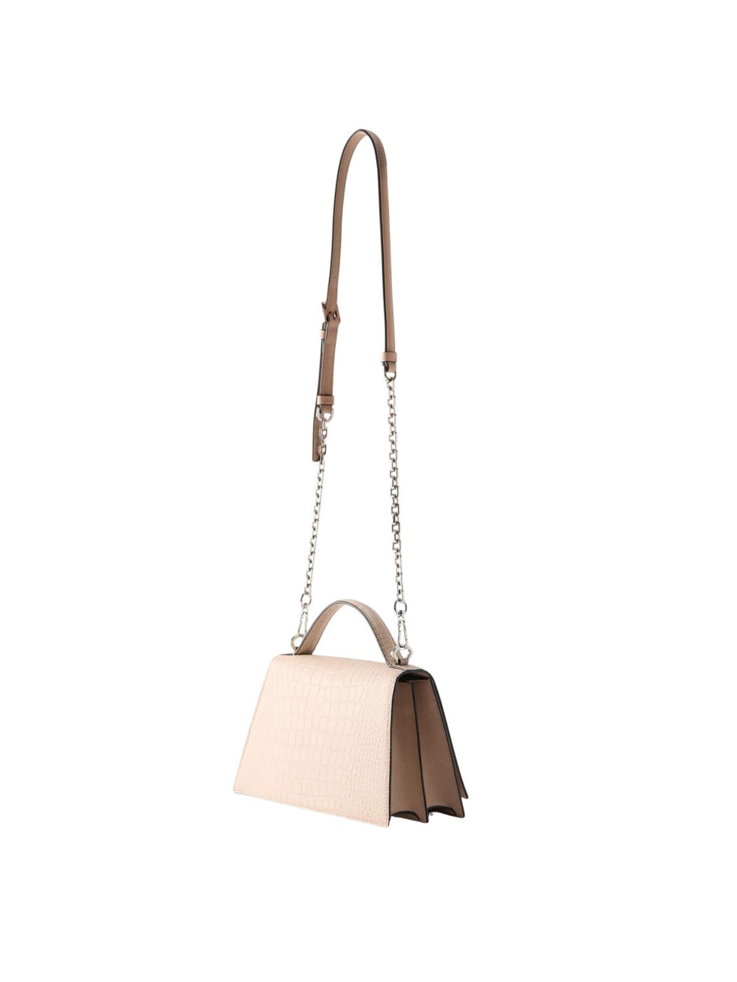 Karl Lagerfeld Bolso de mano 'Karl Lagerfeld Sac Bandoulière Signature 2.0 Croco Medium Cuir Rose Nude'  rosa – imagen 3