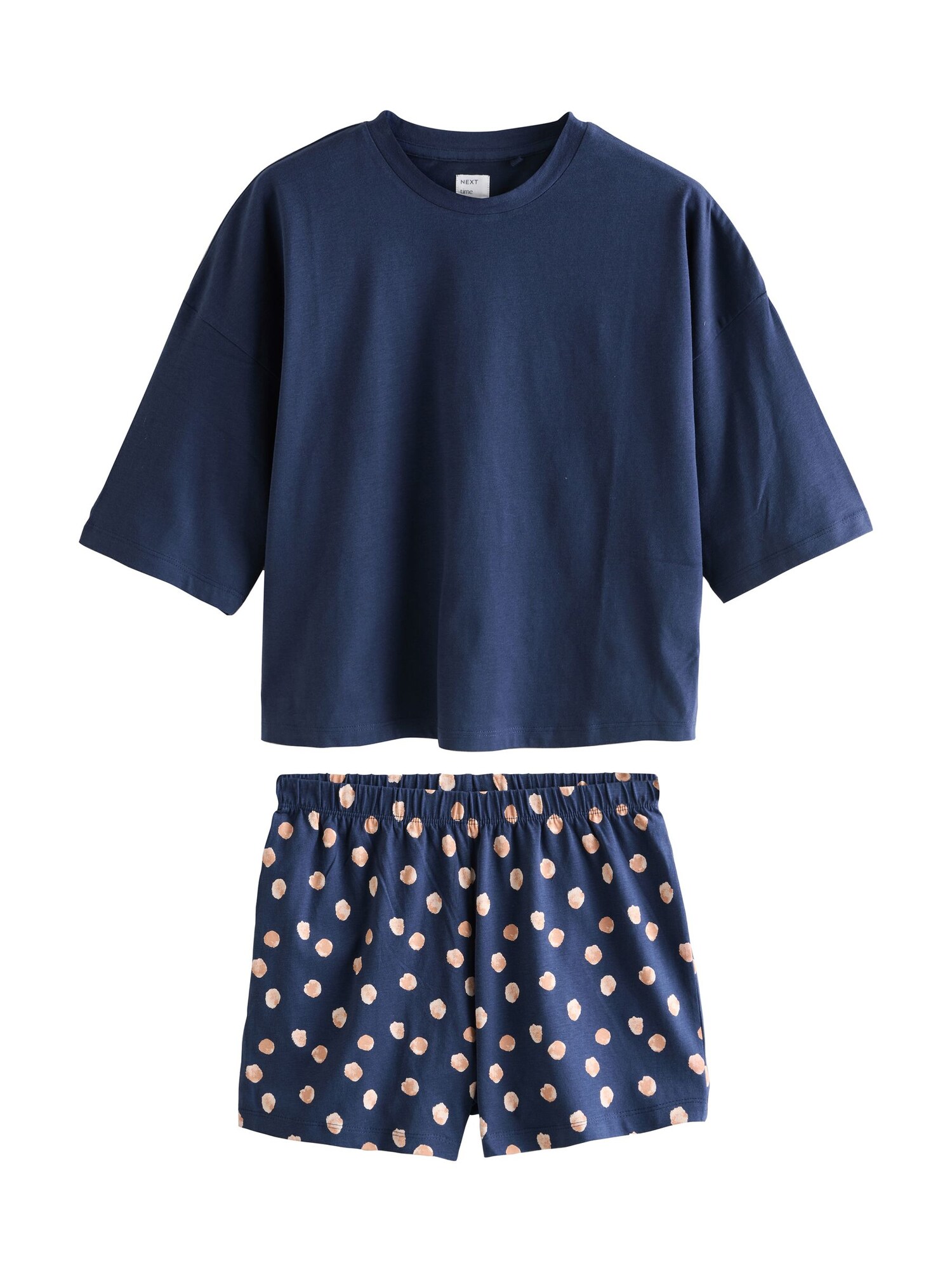 Next Pijama  culoarea pielii / bleumarin