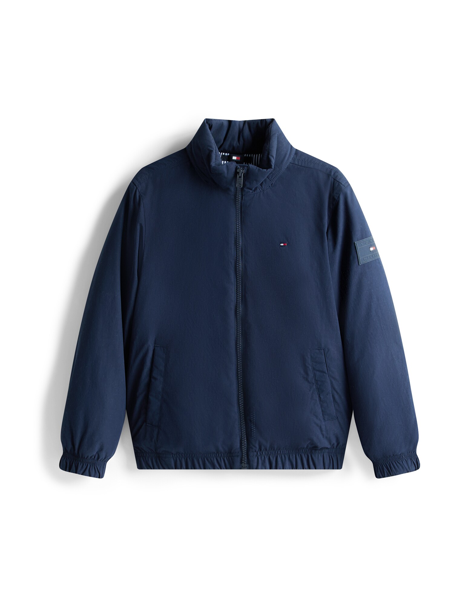 TOMMY HILFIGER Geacă de primăvară-toamnă ESSENTIAL  albastru