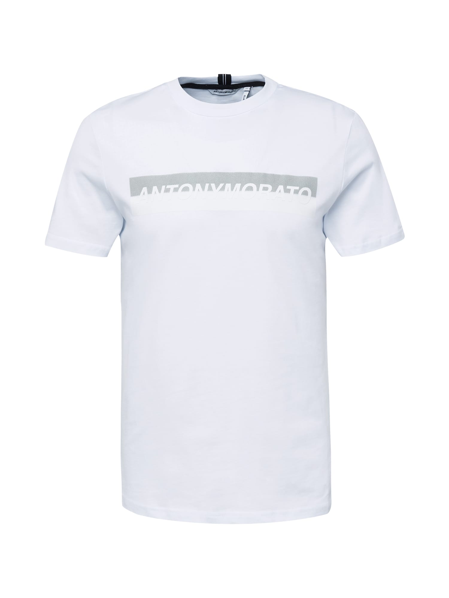 ANTONY MORATO Тениска  графитено сиво / бяло