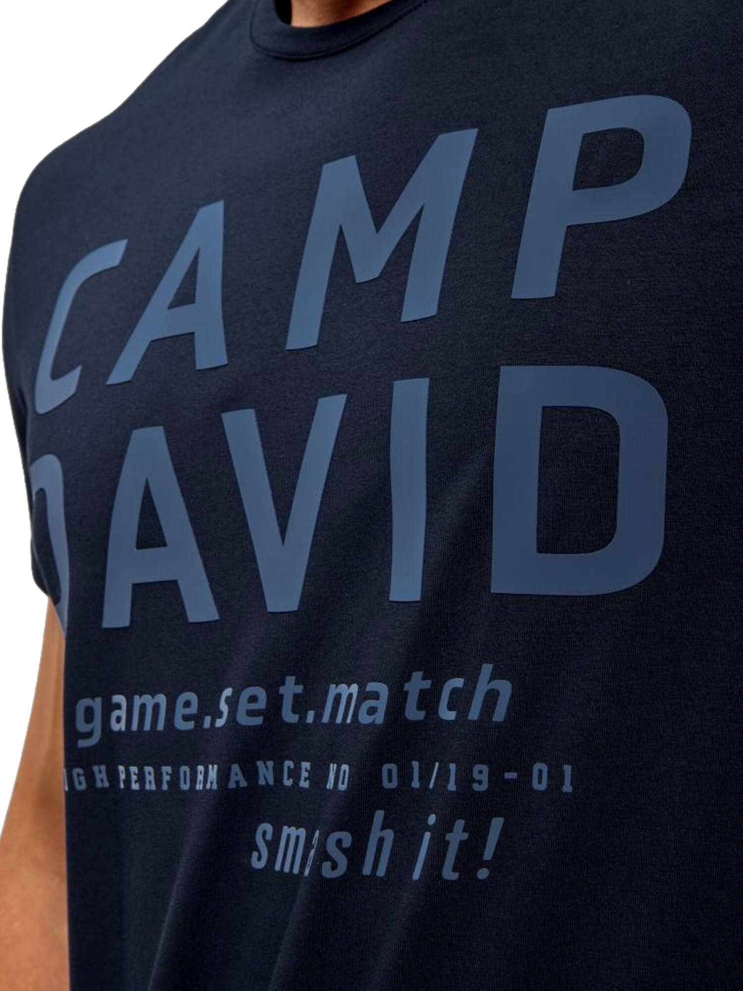 CAMP DAVID Tričko 'Game.Set.Match'  modrá (obrázok 5)
