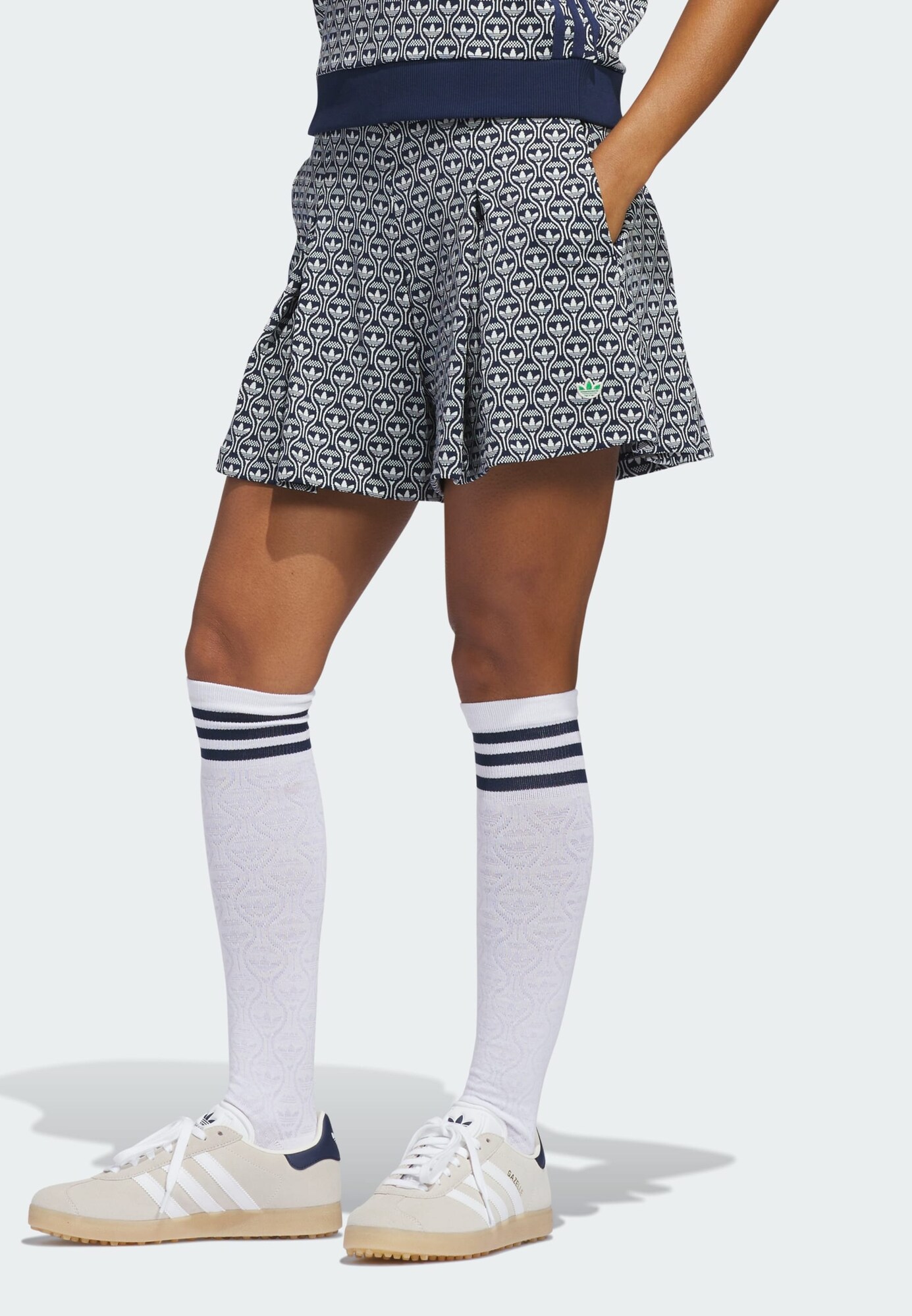 ADIDAS PERFORMANCE Falda ' All Over'  navy / blanco – imagen 4