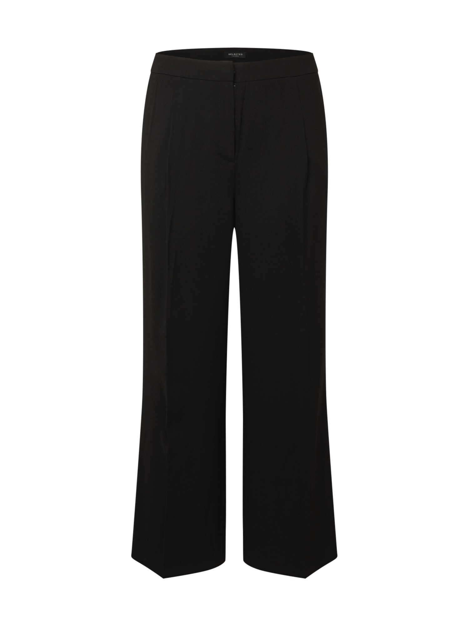 Selected Femme Curve Kelnės su kantu 'Dinni'  juoda