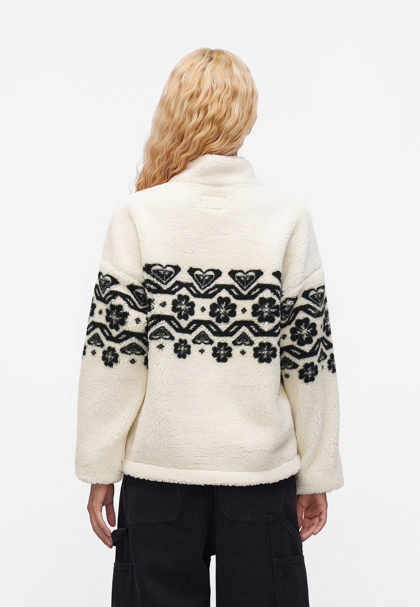 ROXY Jersey 'REASURE SOUL' negro / blanco – imagen 3