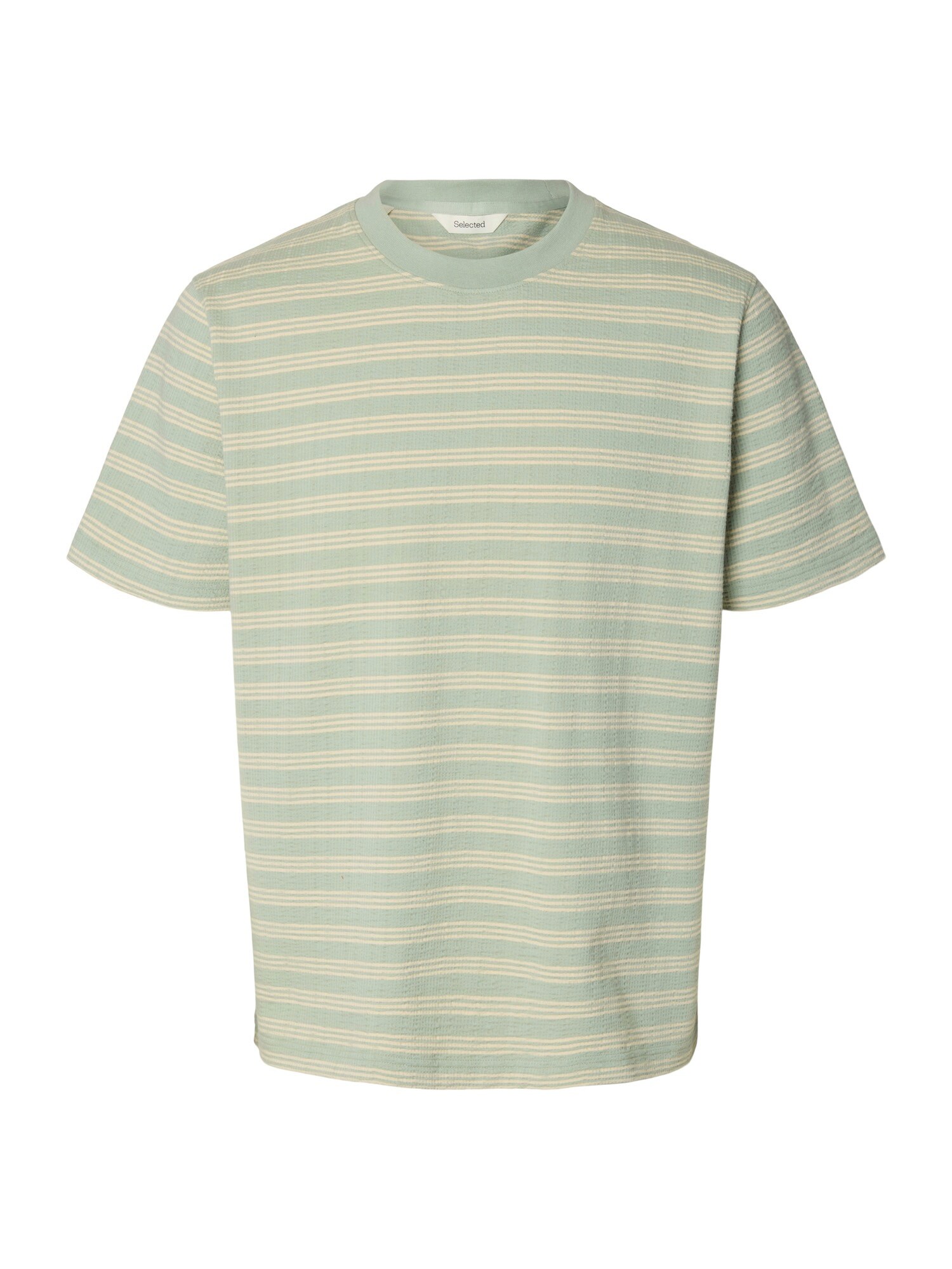 SELECTED Camiseta 'SLHeli'  greige / jade