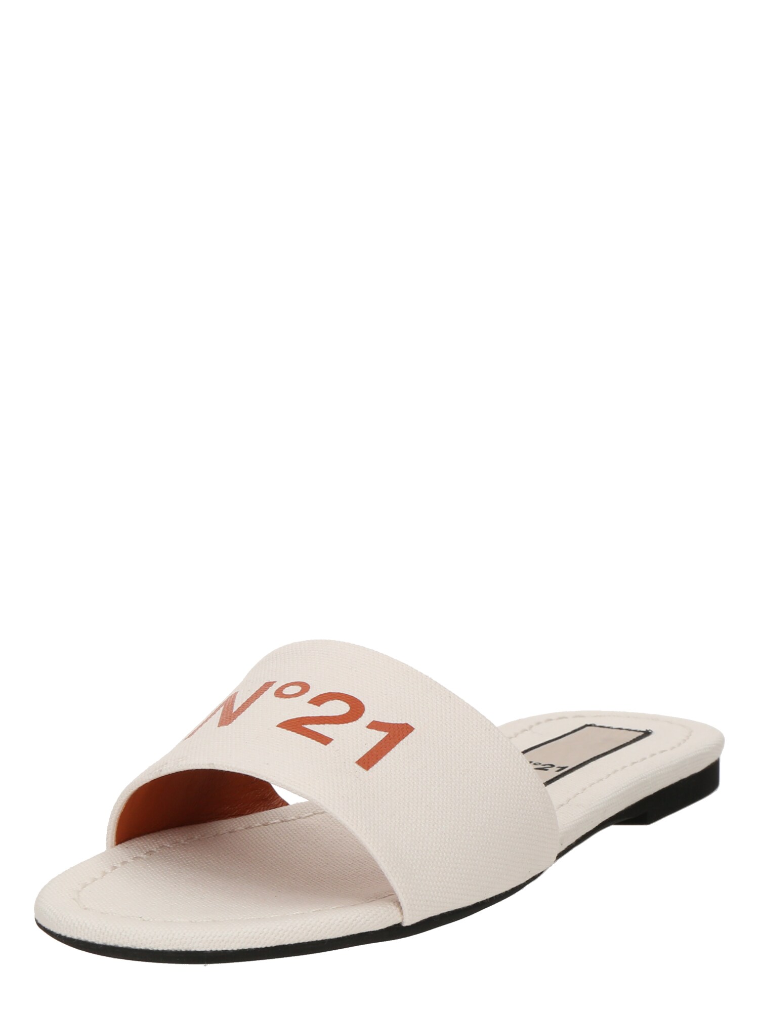 N°21 Šľapky hrdzavohnedá / biela