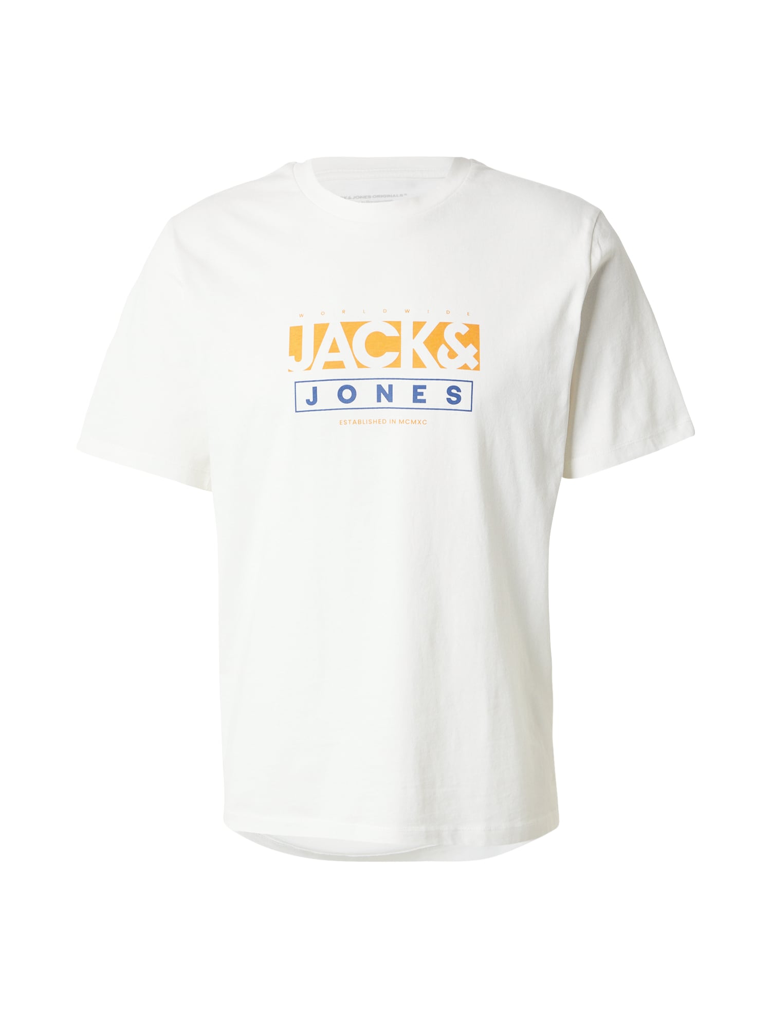 JACK & JONES Póló 'JORSEVEN'  kék / aranysárga / fehér akciós termékkép 1