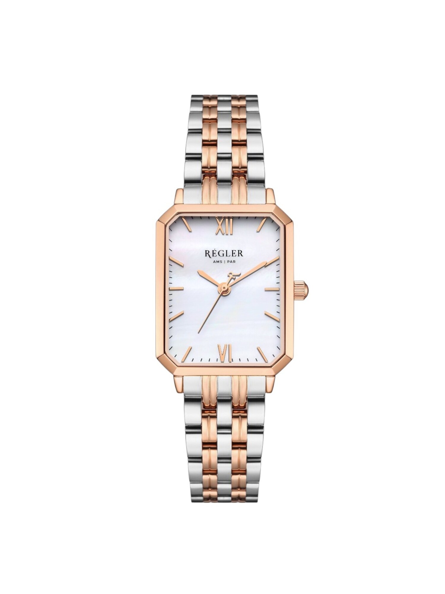 Régler Orologio analogico 'Régler Élégance Steel Bicolor Silver/Rose Gold - Pearl'  oro rosé