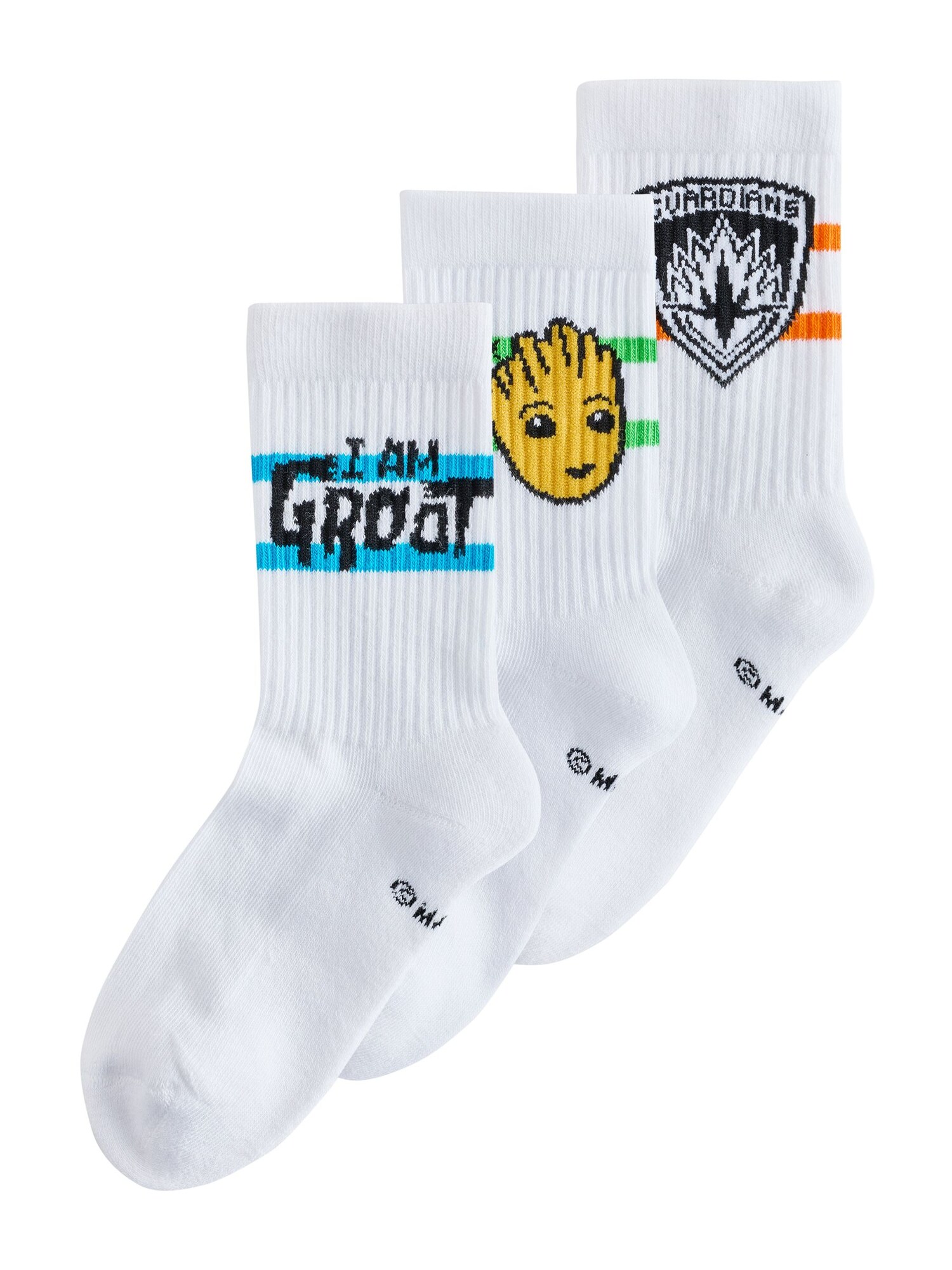Next Sokken Azuur / Goudgeel / Zwart / Wit