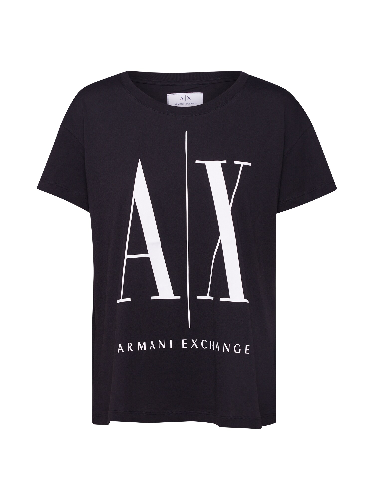 ARMANI EXCHANGE Tričko  čierna / biela